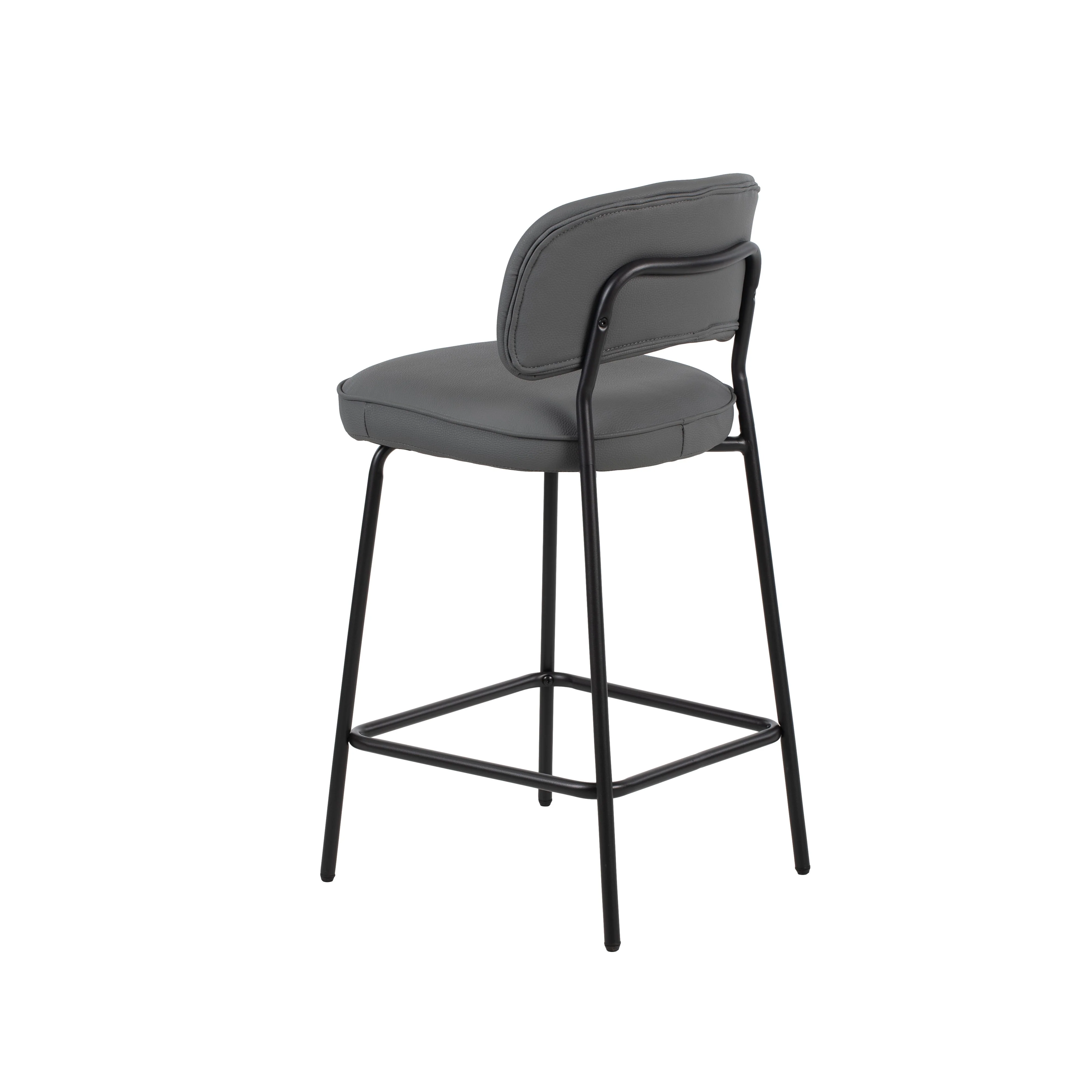 Blythe Gray Vegan Leather Counter Chair (2 Per Carton) - Image 5