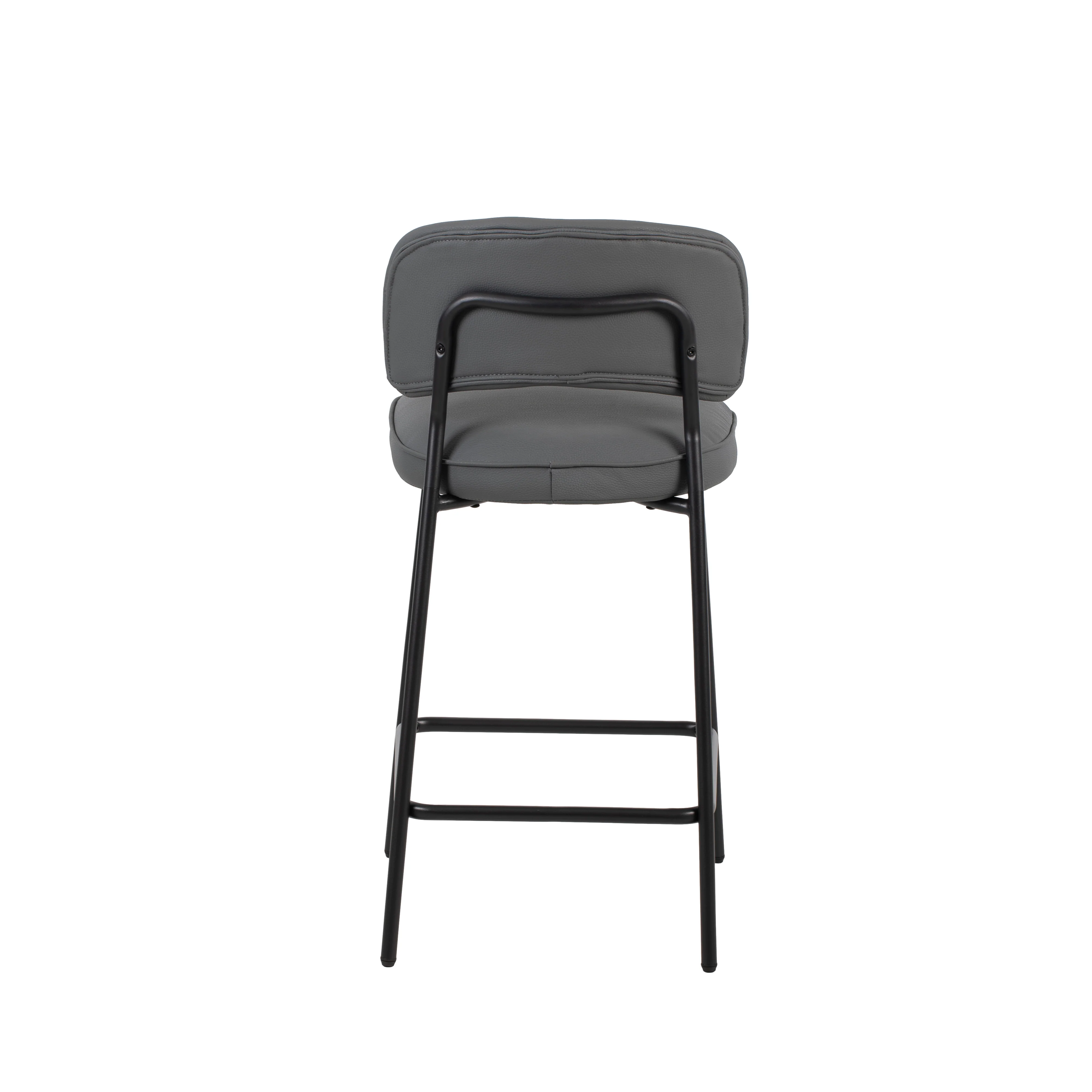 Blythe Gray Vegan Leather Counter Chair (2 Per Carton) - Image 6