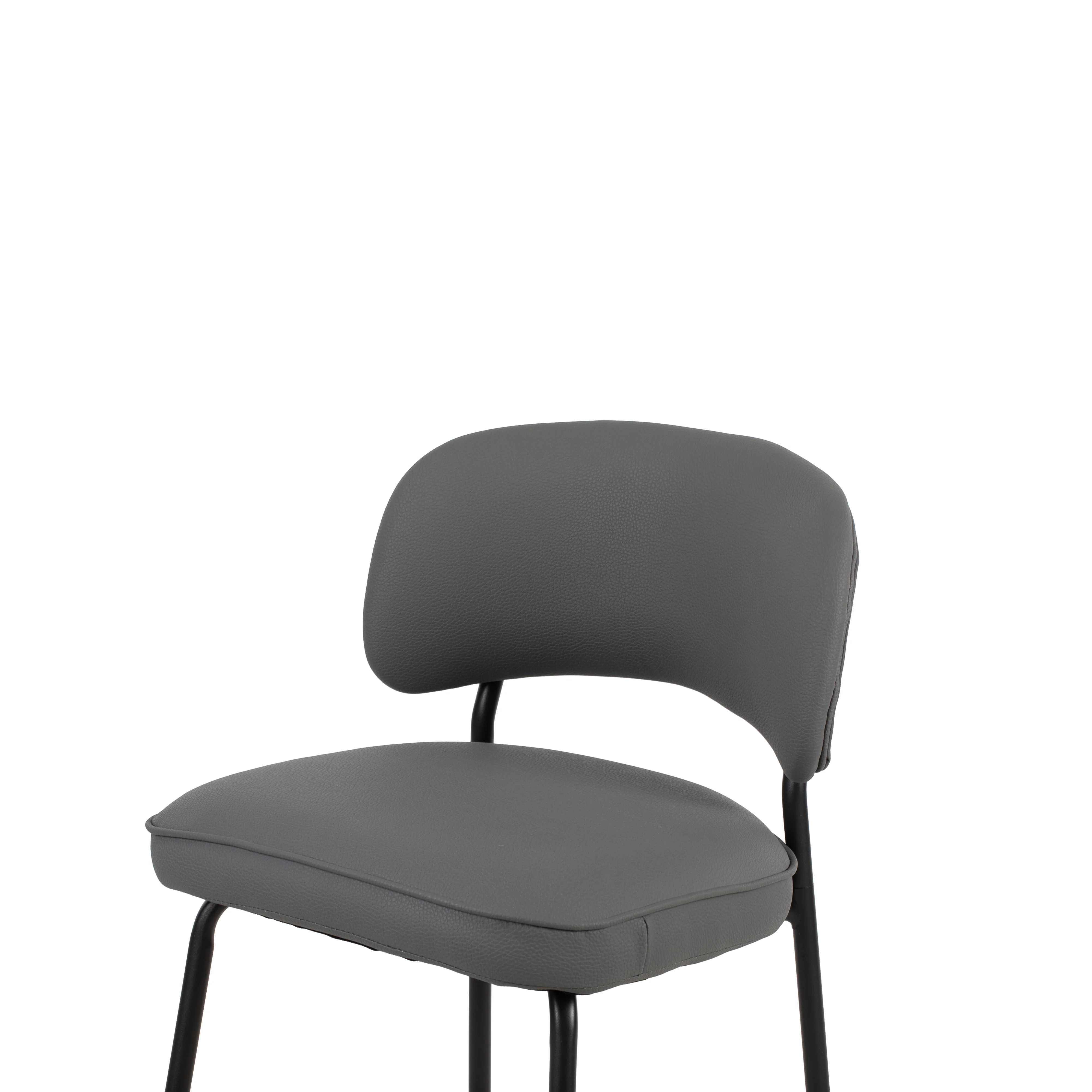 Blythe Gray Vegan Leather Counter Chair (2 Per Carton) - Image 7