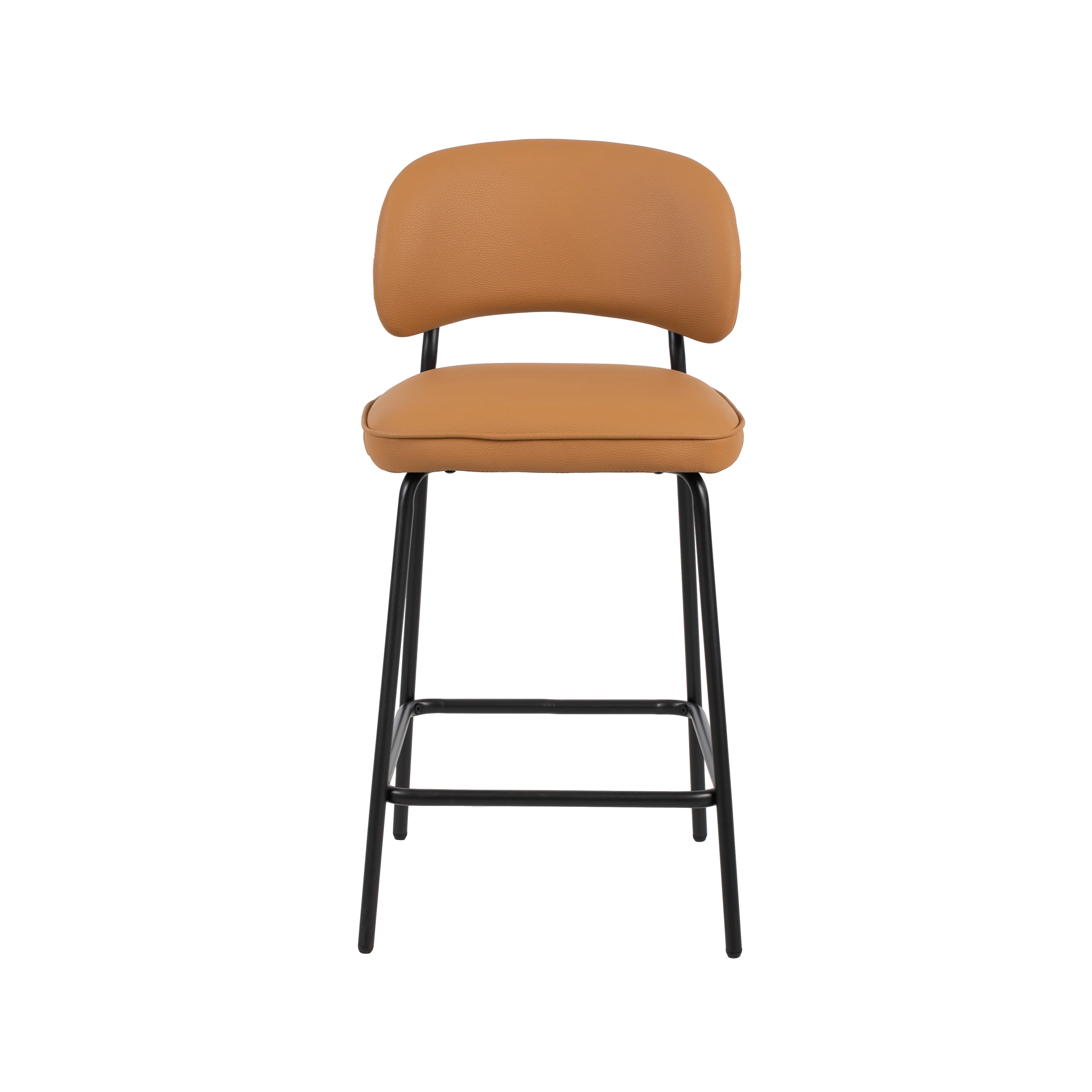 Blythe Orange Vegan Leather Counter Chair (2 Per Carton) - Image 2