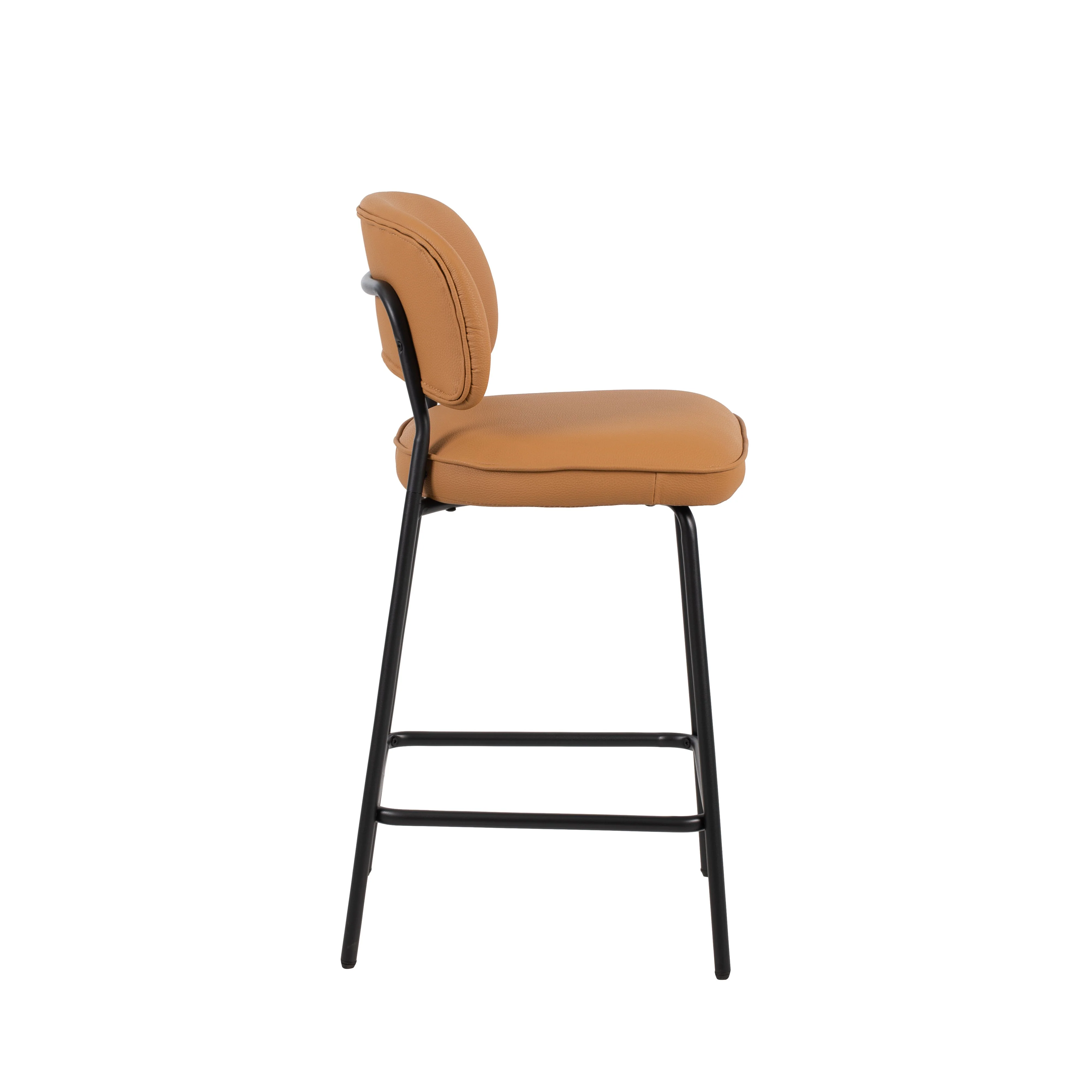 Blythe Orange Vegan Leather Counter Chair (2 Per Carton) - Image 3
