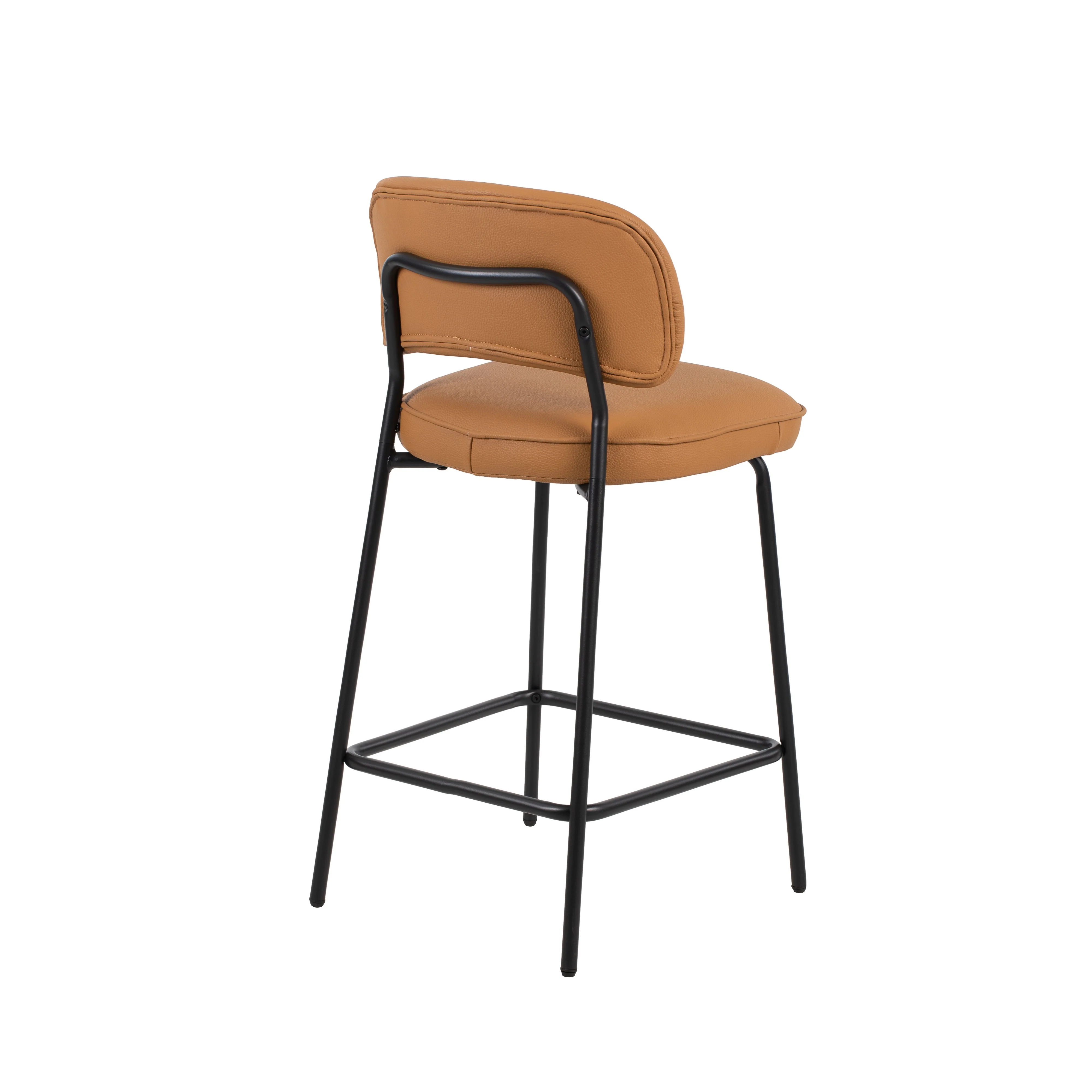 Blythe Orange Vegan Leather Counter Chair (2 Per Carton) - Image 4