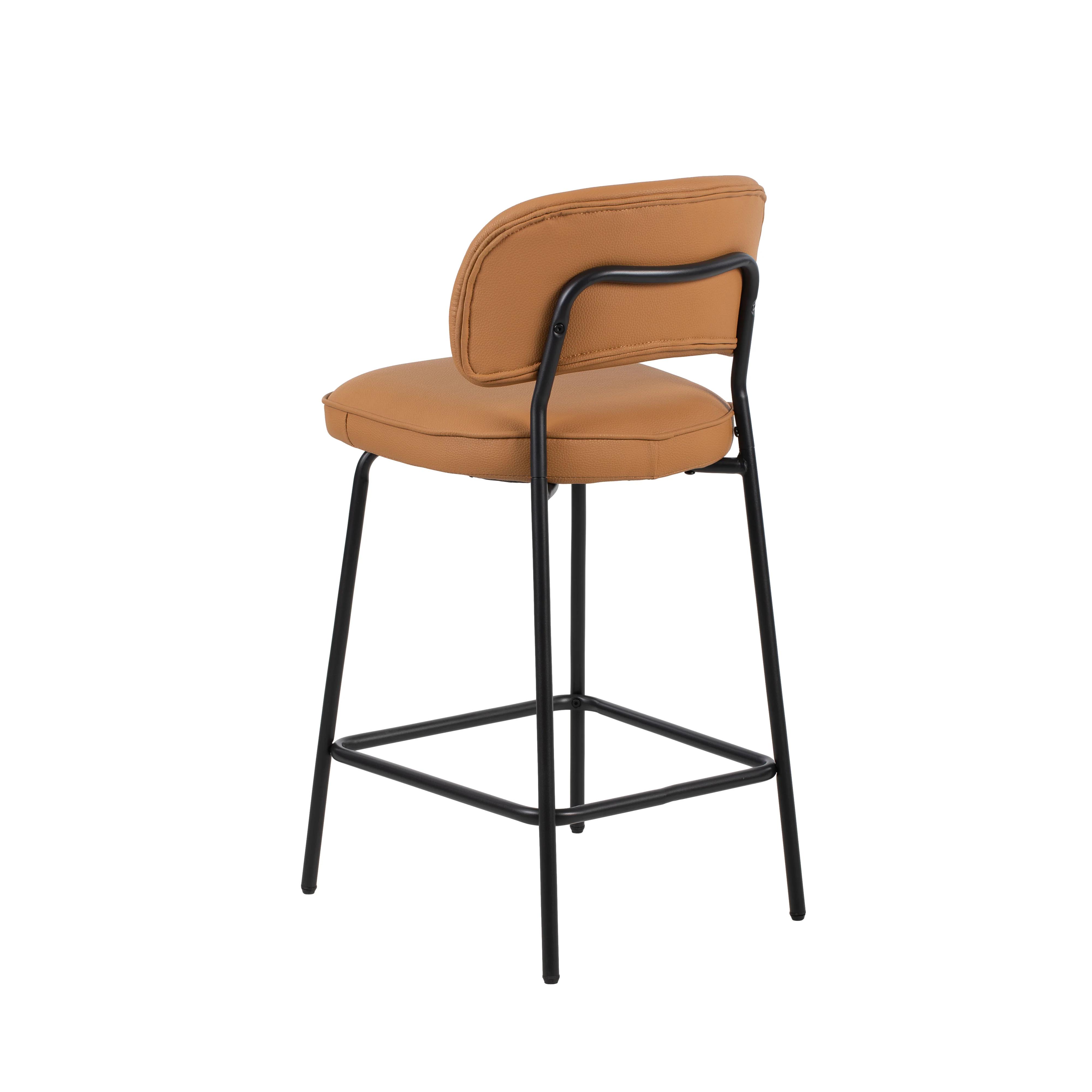 Blythe Orange Vegan Leather Counter Chair (2 Per Carton) - Image 5