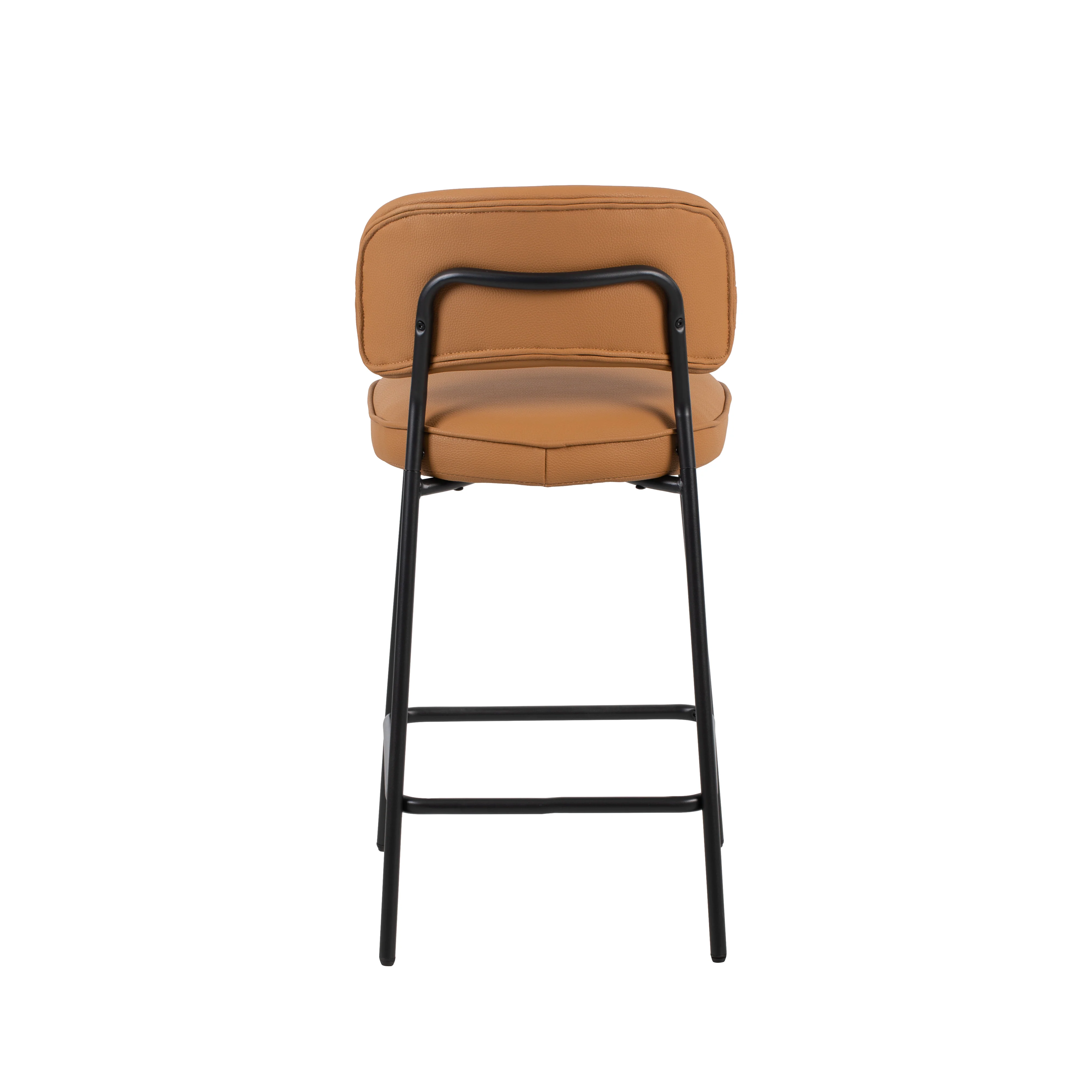 Blythe Orange Vegan Leather Counter Chair (2 Per Carton) - Image 6