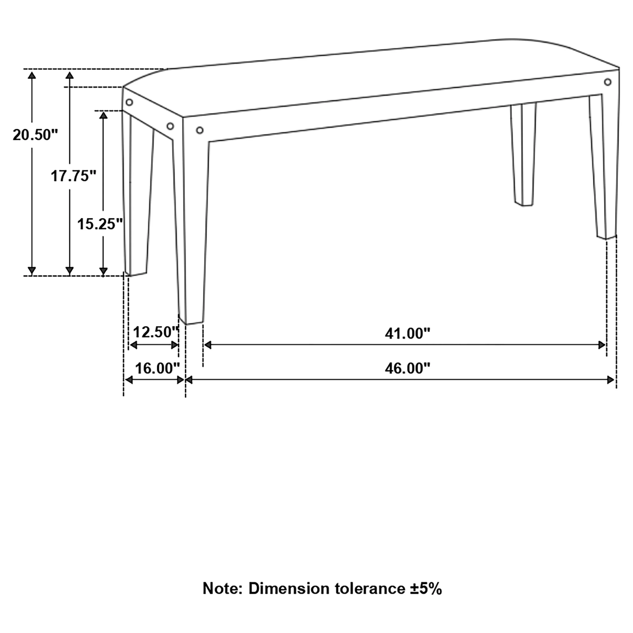 Lamont Accent Bench - Image 6
