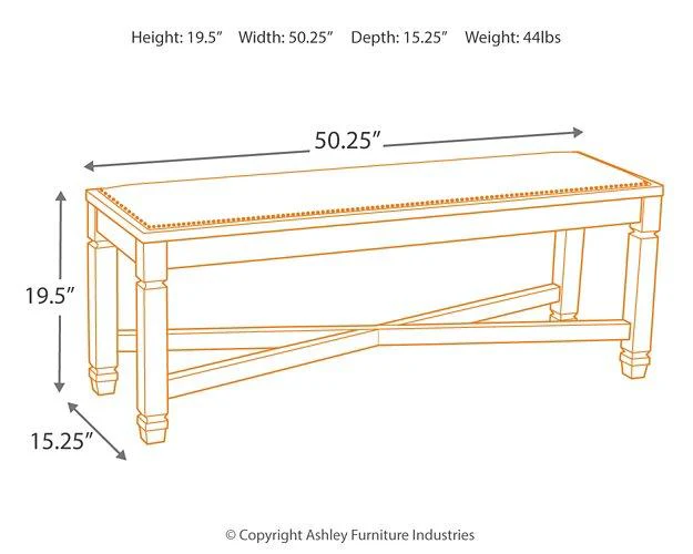 Bolanburg Dining Bench - Image 4