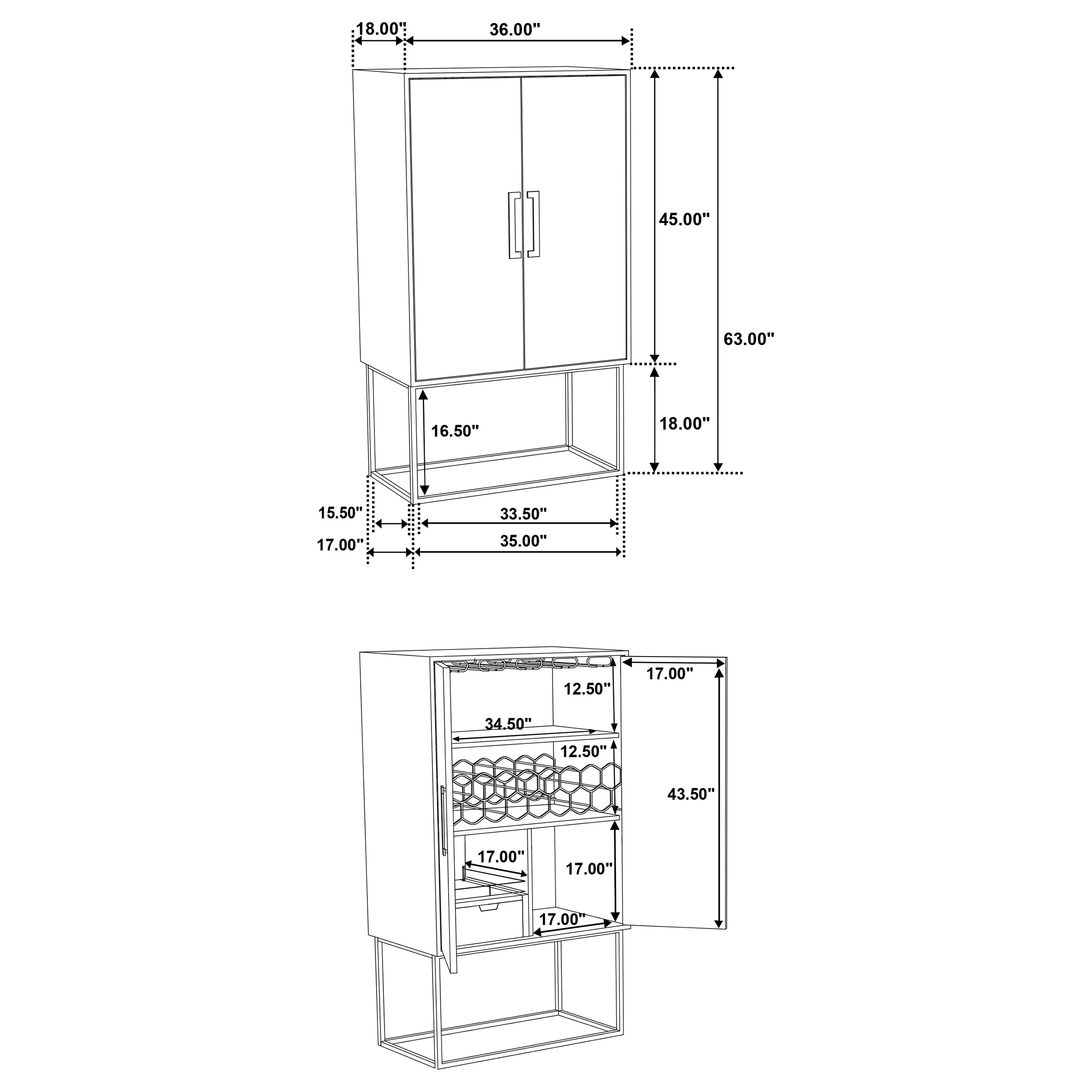 Borman Bar Cabinet - Image 16