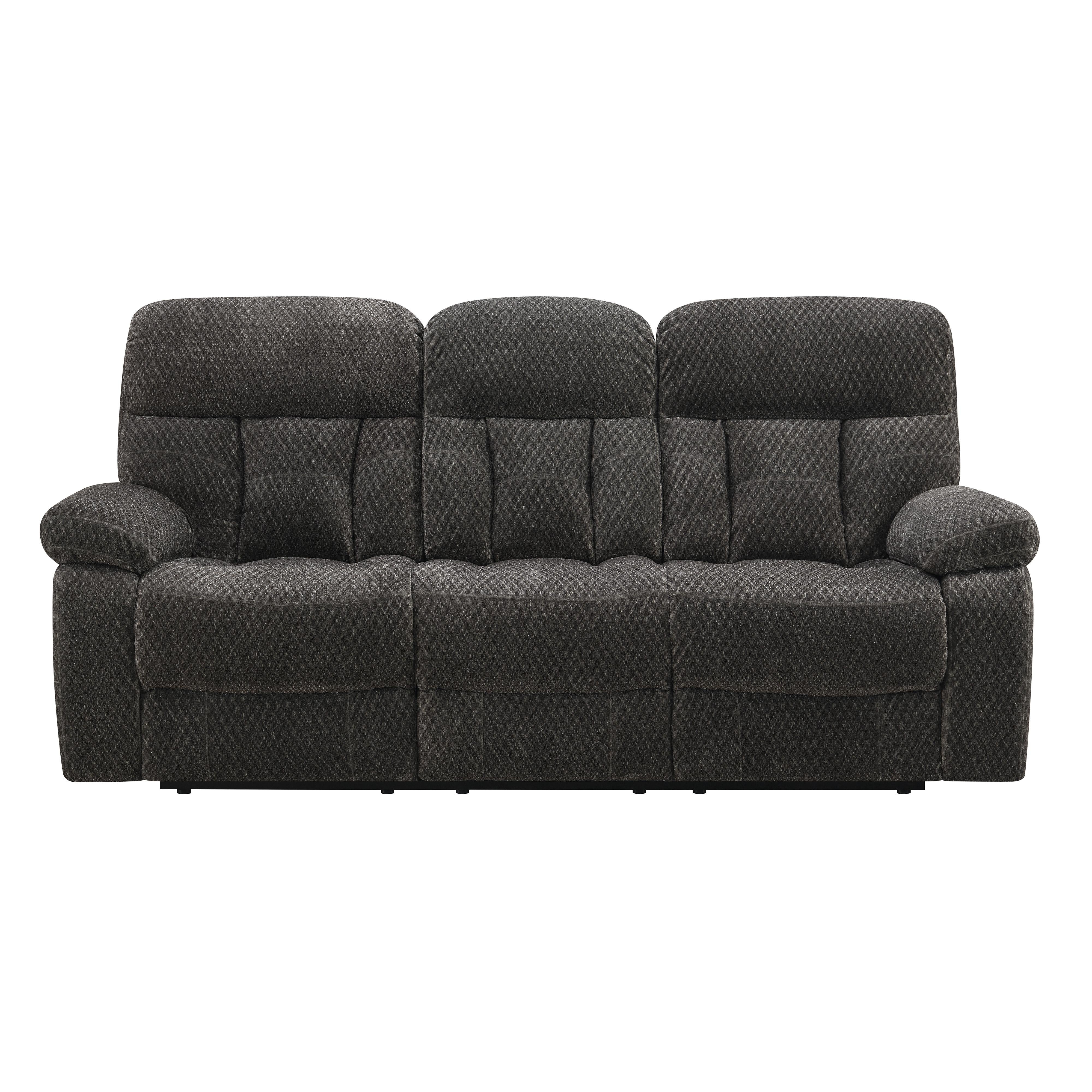 BRAVO SOFA W/DUAL RECLINER-CHARCOAL - Image 2