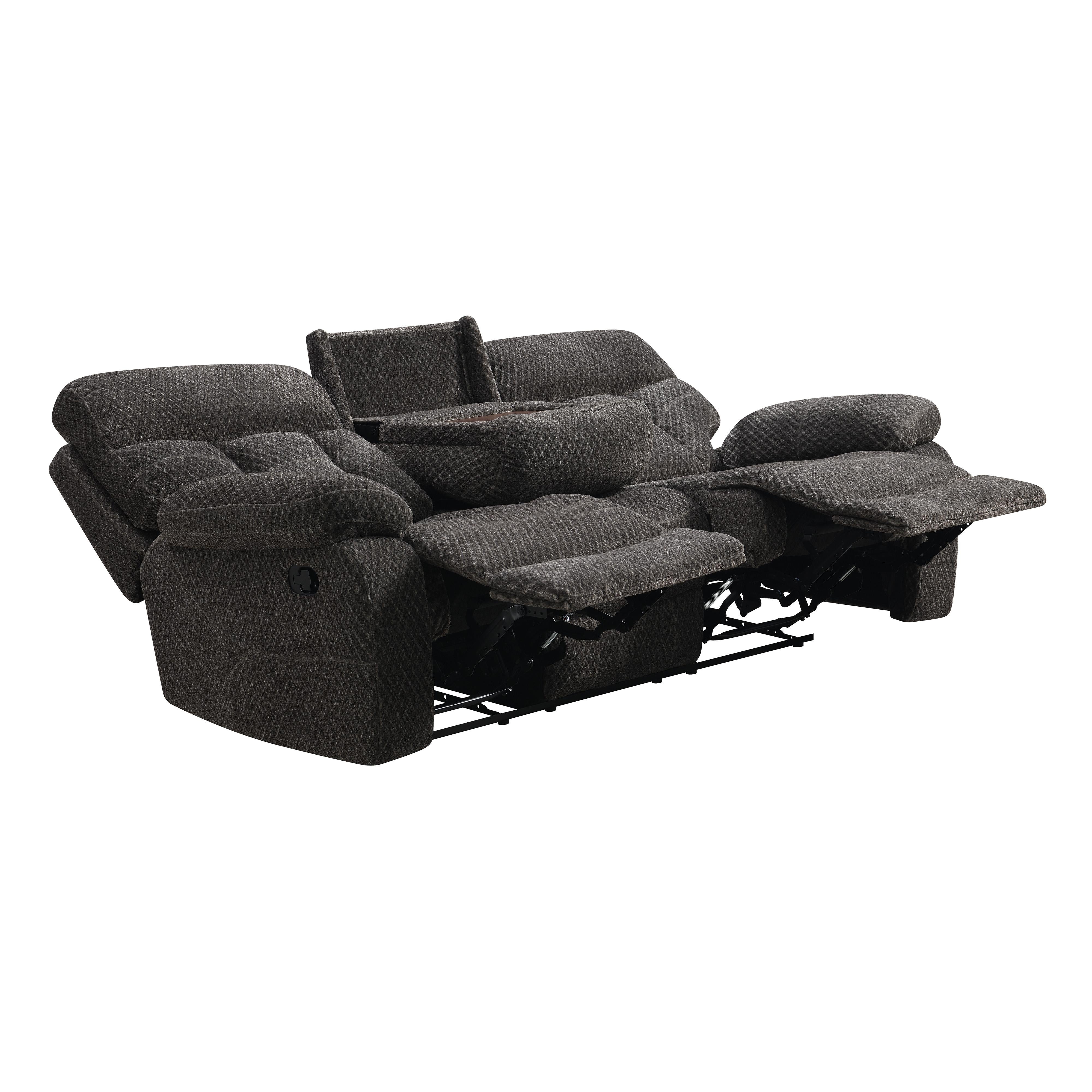 BRAVO SOFA W/DUAL RECLINER-CHARCOAL - Image 3
