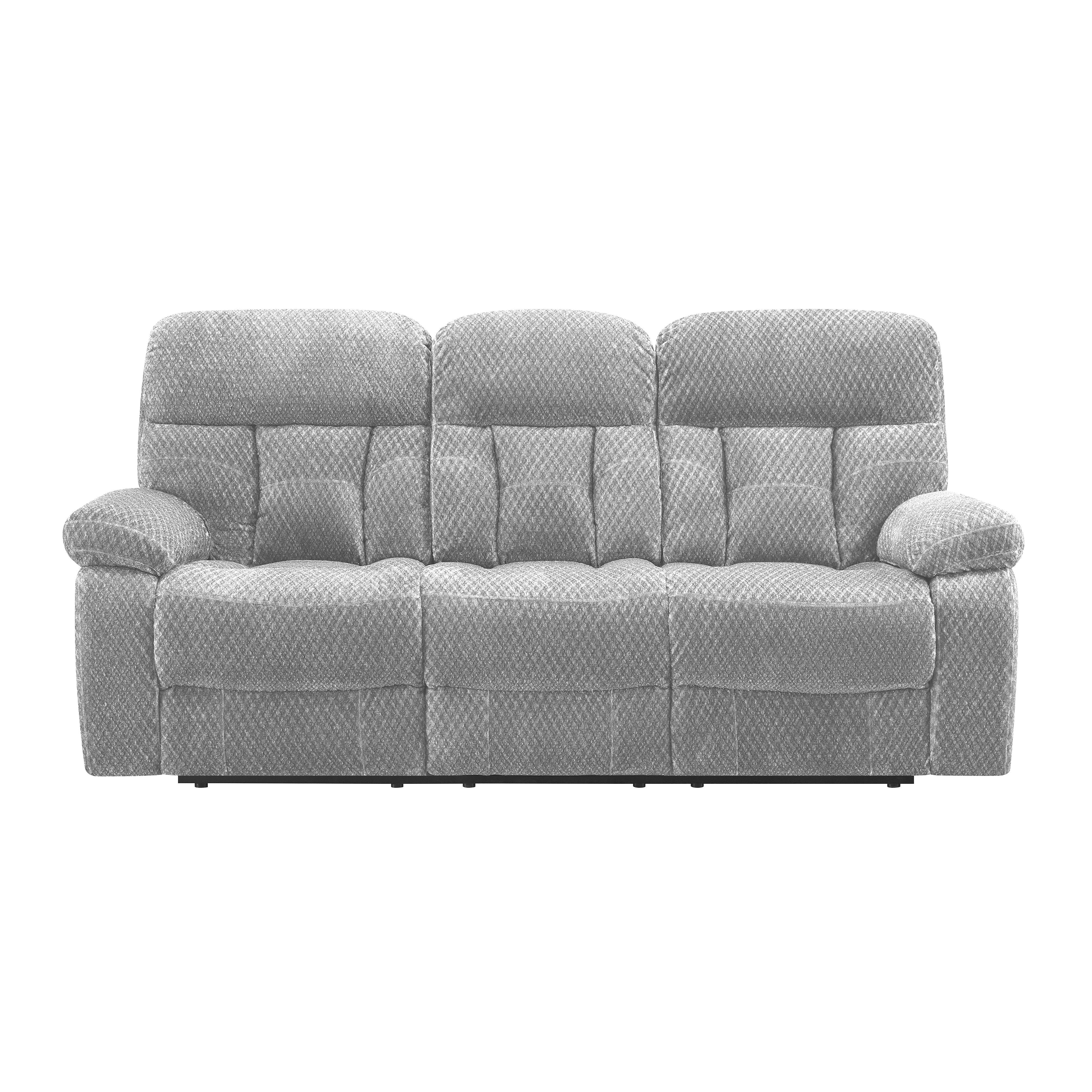 BRAVO SOFA W/DUAL RECLINER-STONE - Image 2