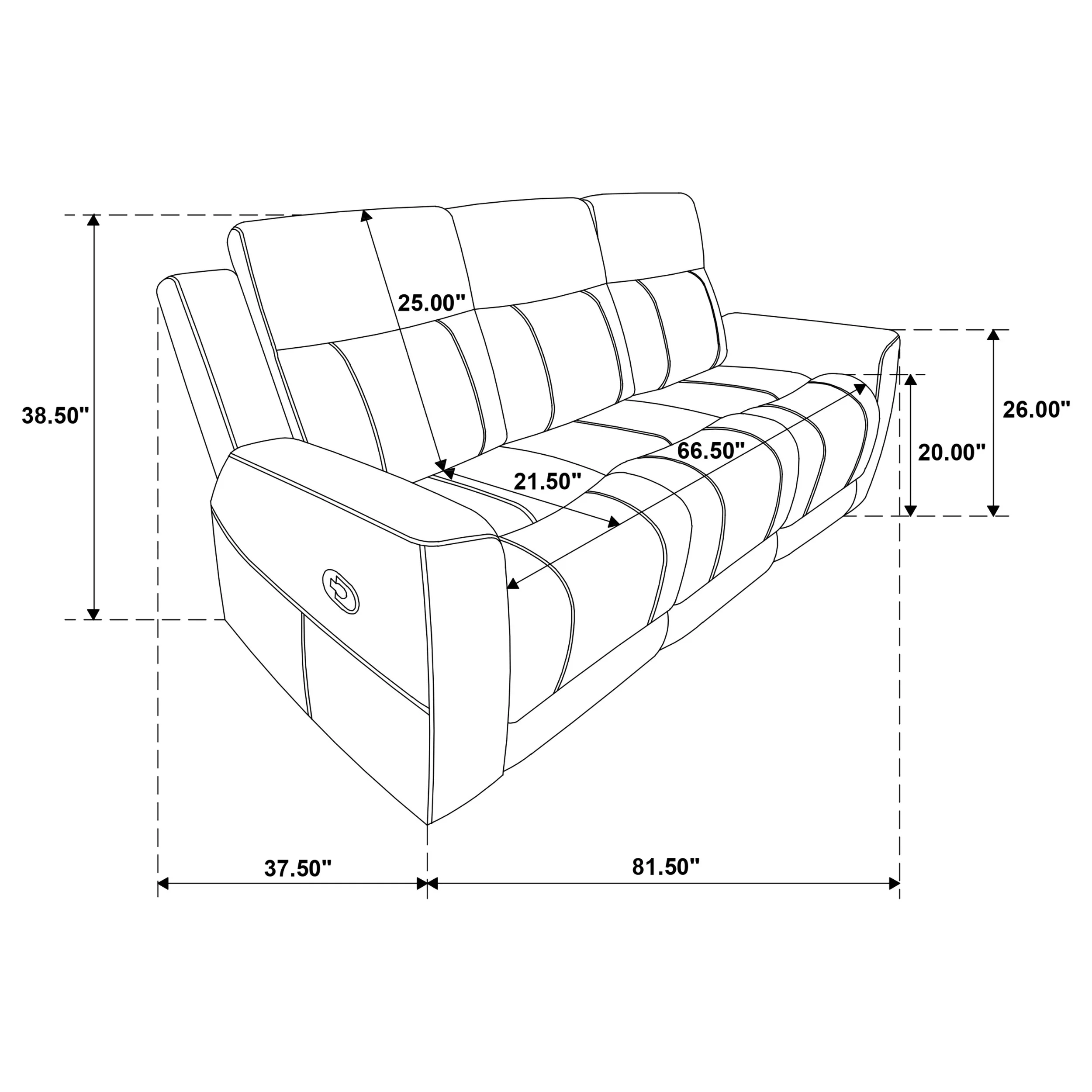 Brentwood Reclining Sofa Set - Image 14