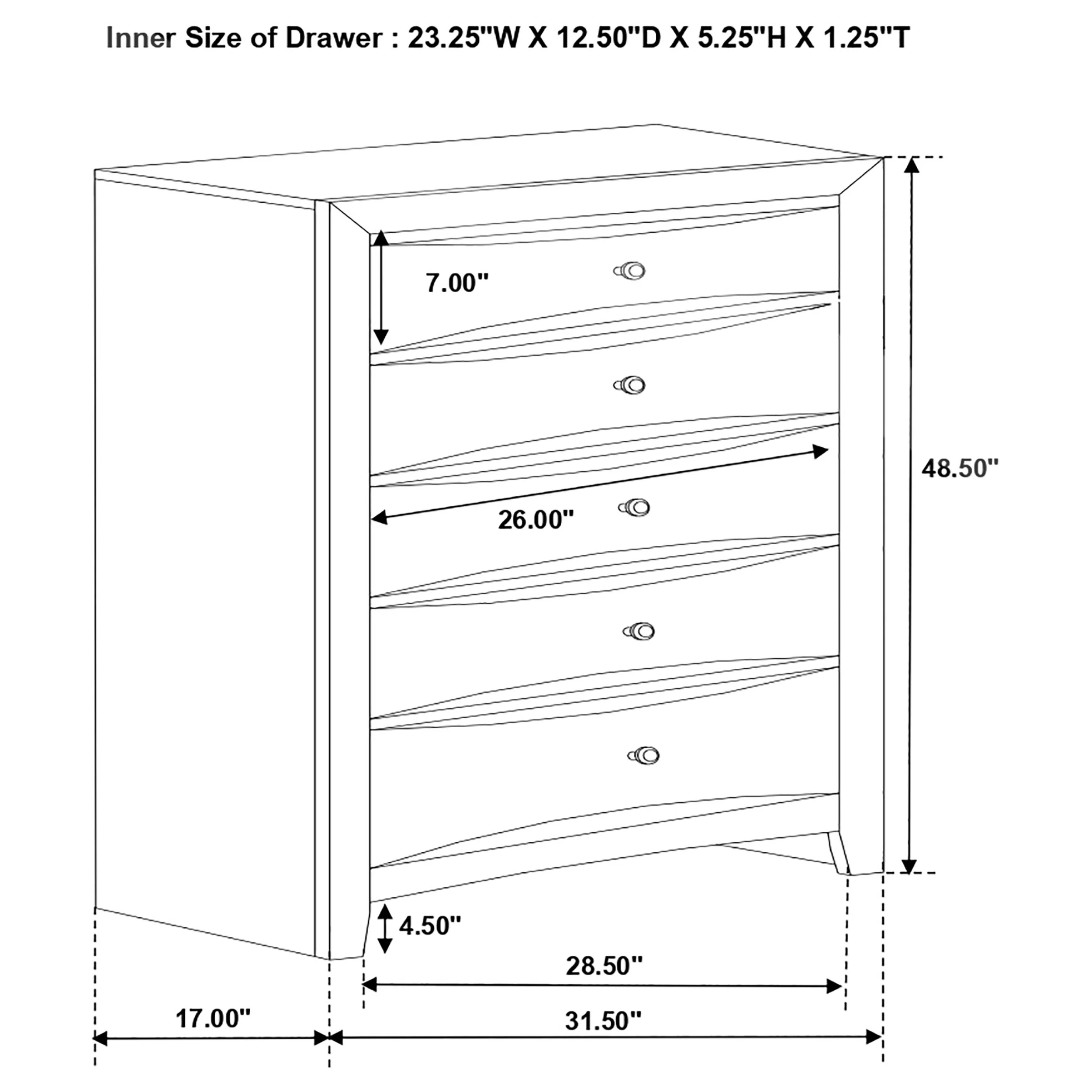Briana Chest of Drawers - Image 4