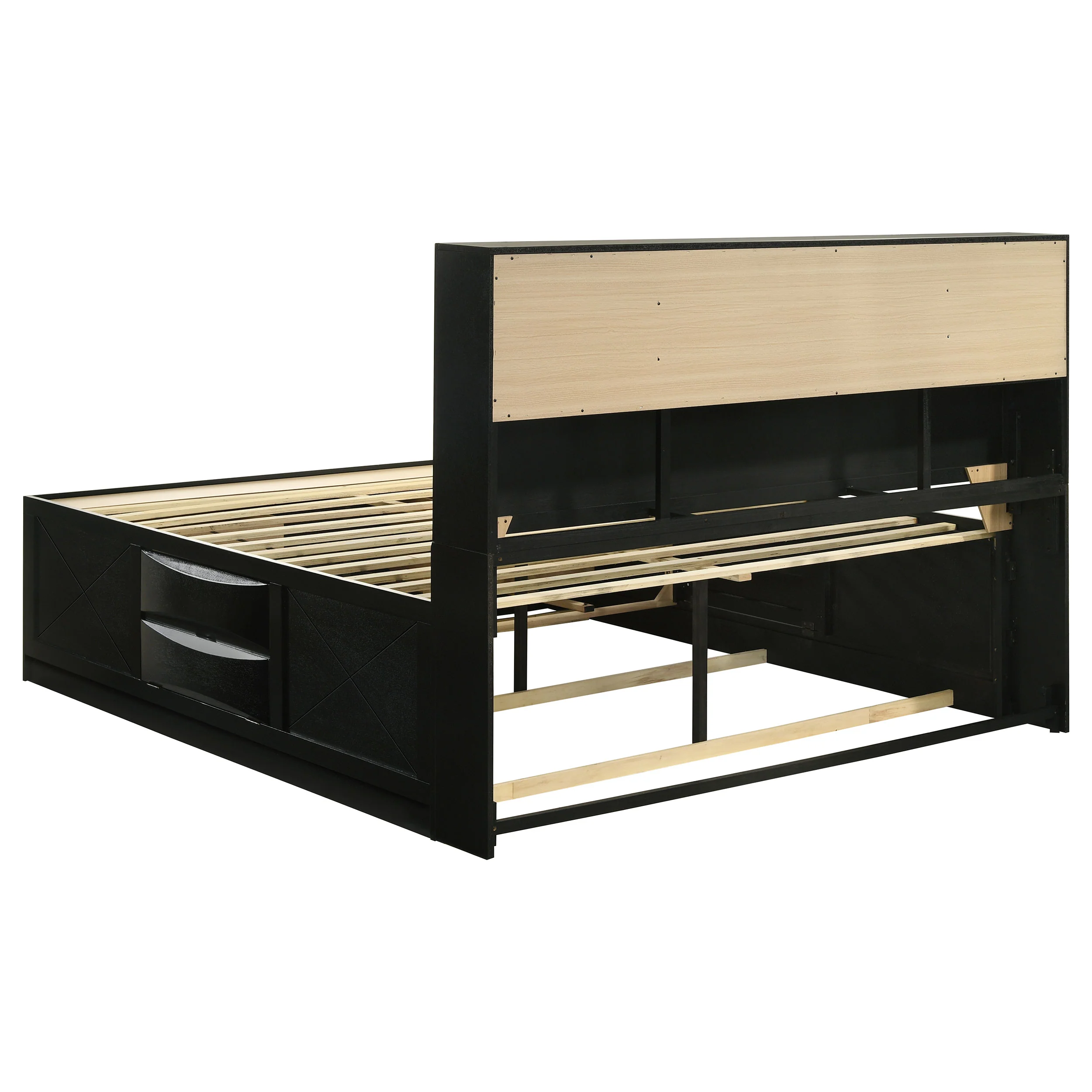 Briana Bookcase Platform Storage Bed - Image 15