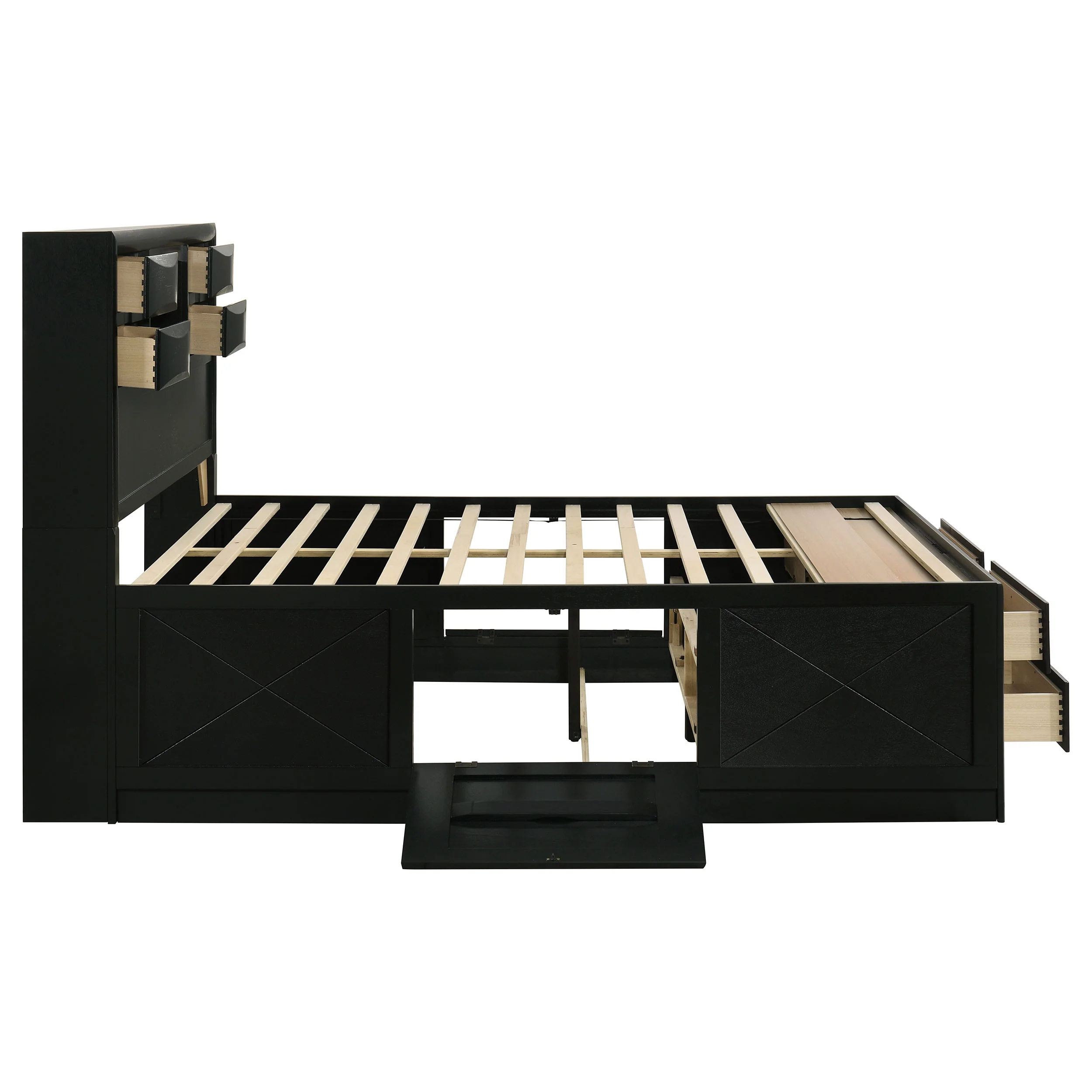 Briana Bookcase Platform Storage Bed - Image 17