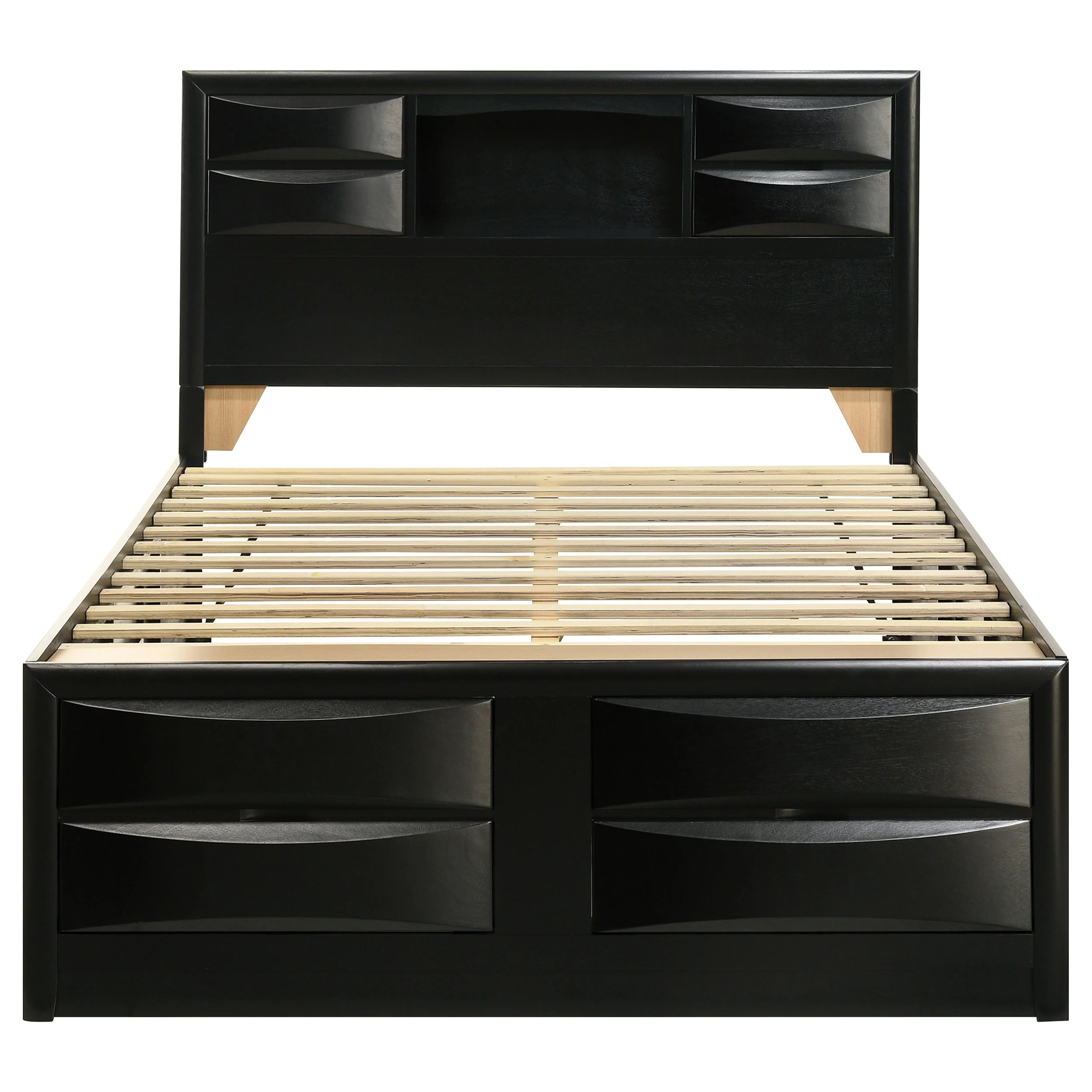 Briana Bookcase Platform Storage Bed - Image 4