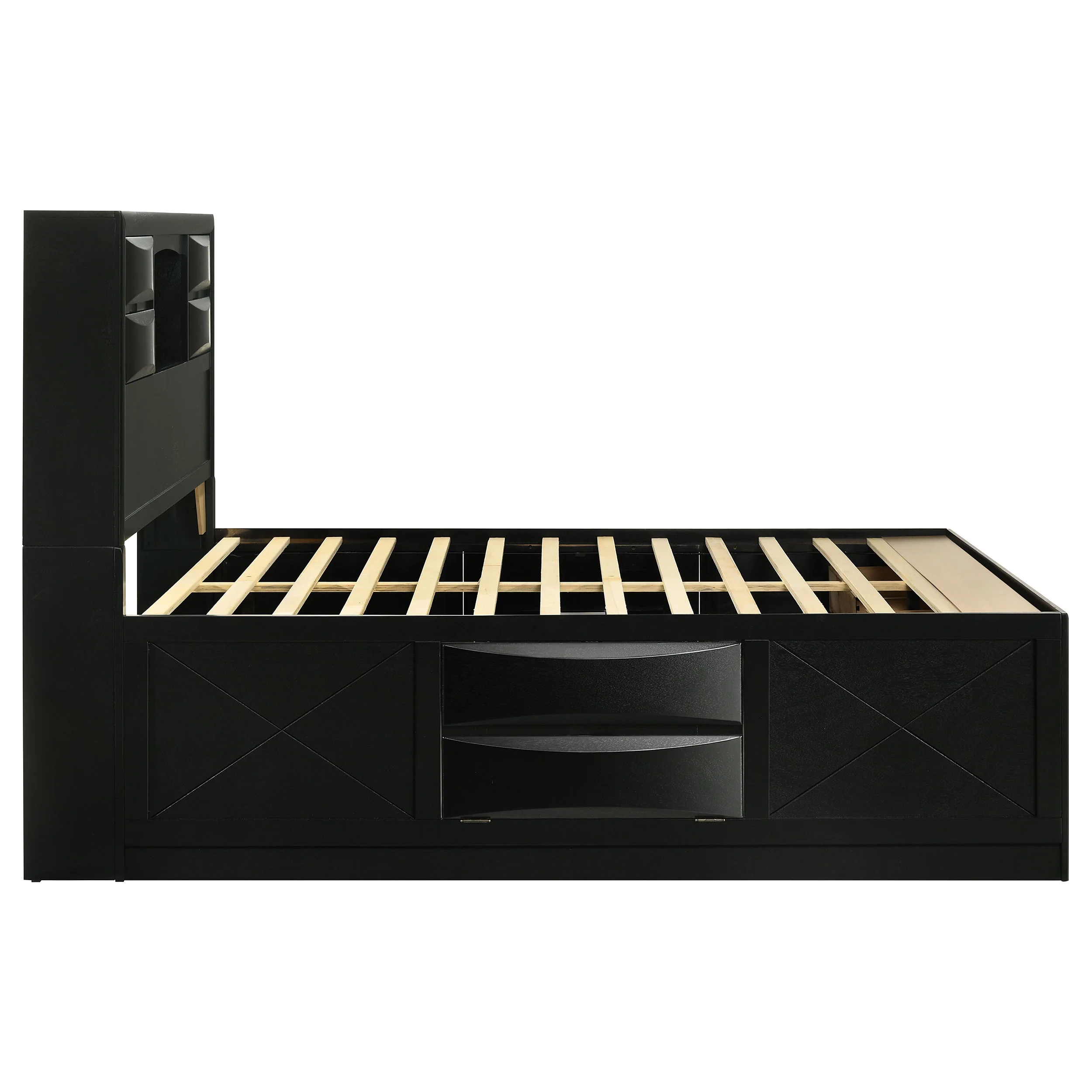 Briana Bookcase Platform Storage Bed - Image 6