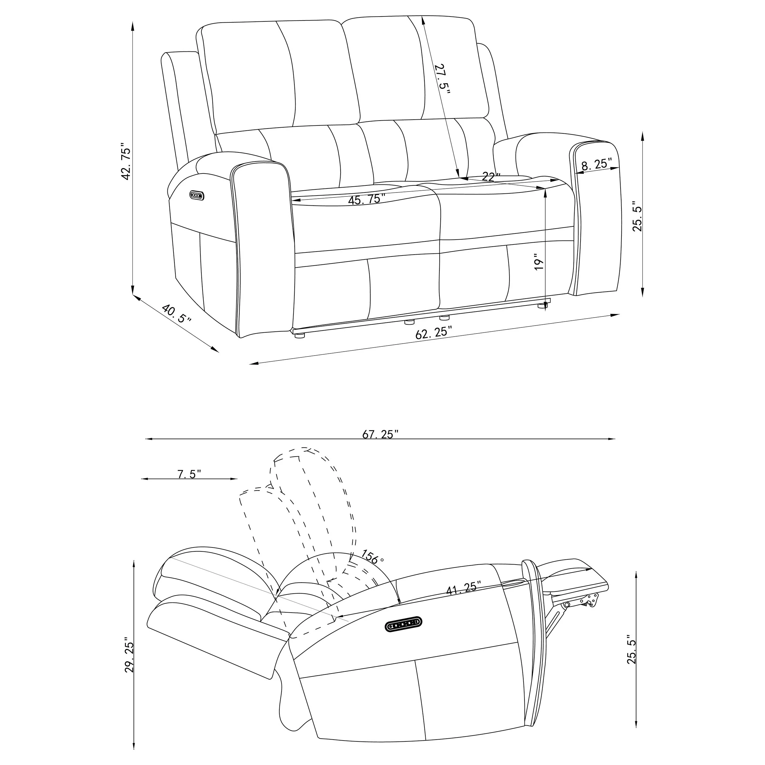 Brickston Triple Power Reclining Sofa Set - Image 16