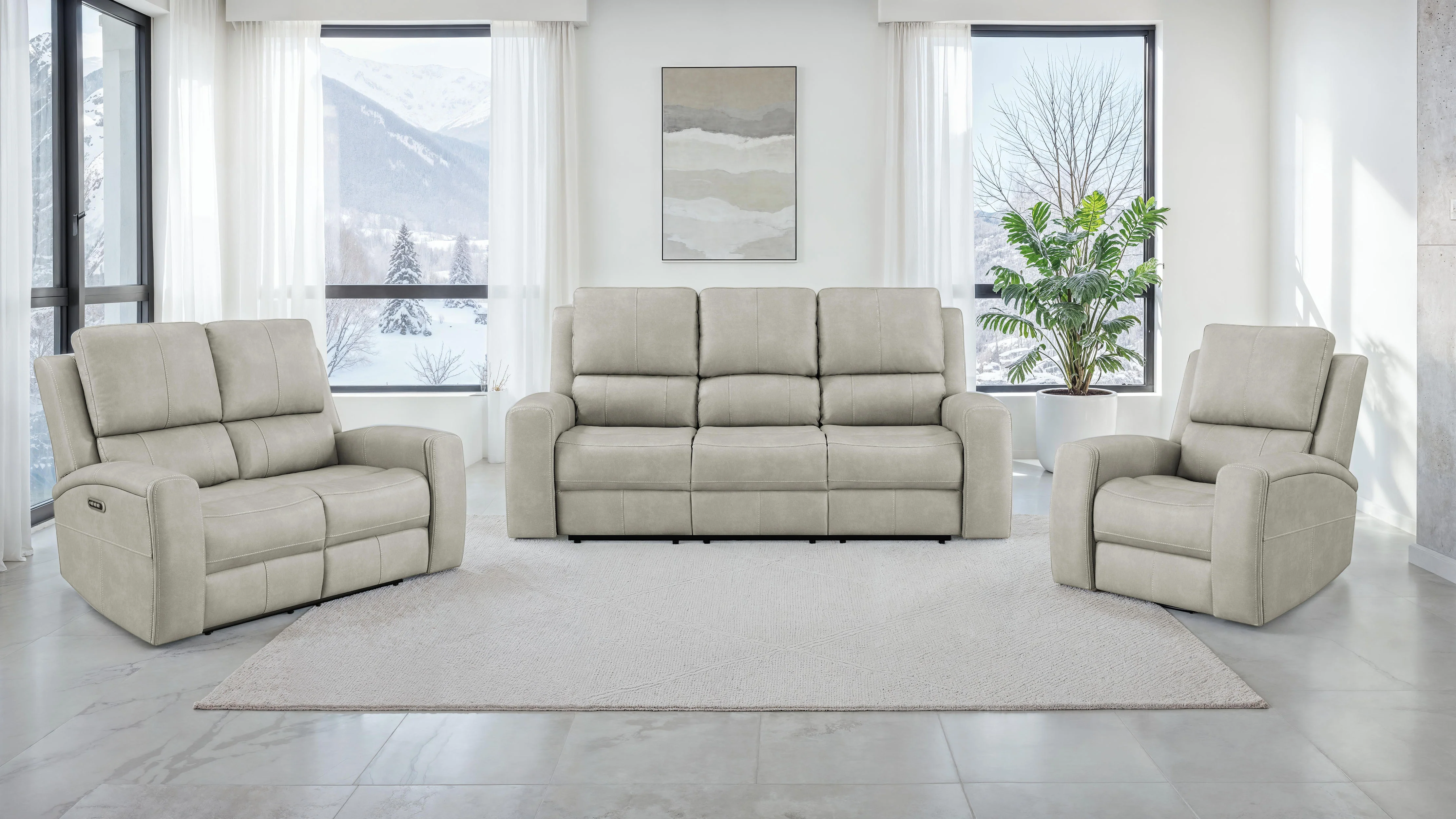 Brickston Triple Power Reclining Sofa Set - Image 50