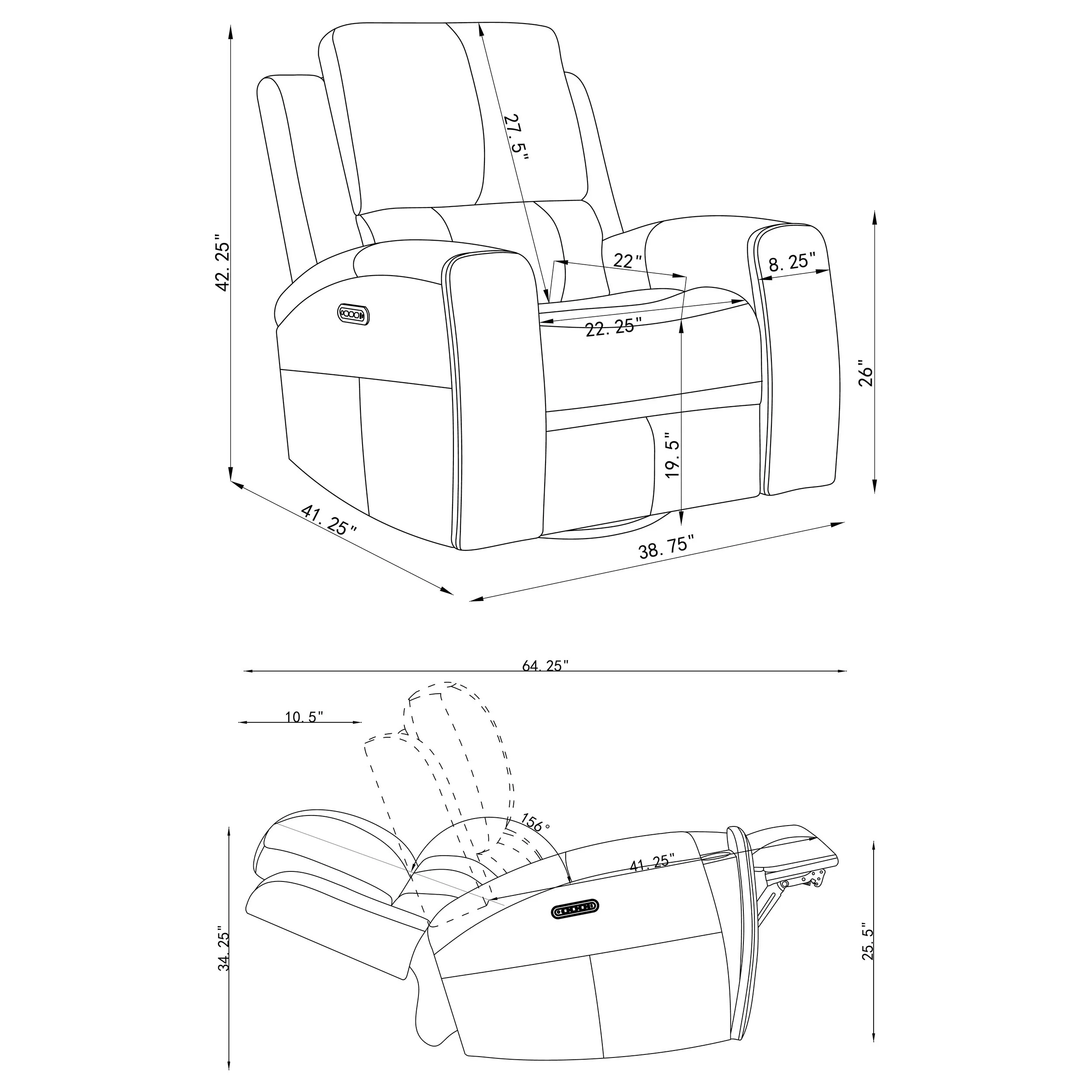 Brickston Triple Power Reclining Sofa Set - Image 66