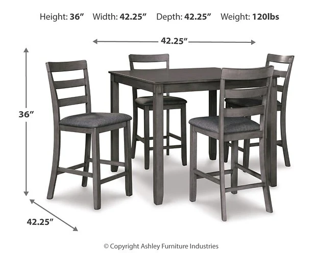 Bridson Counter Height Dining Table and Bar Stools (Set of 5) - Image 4