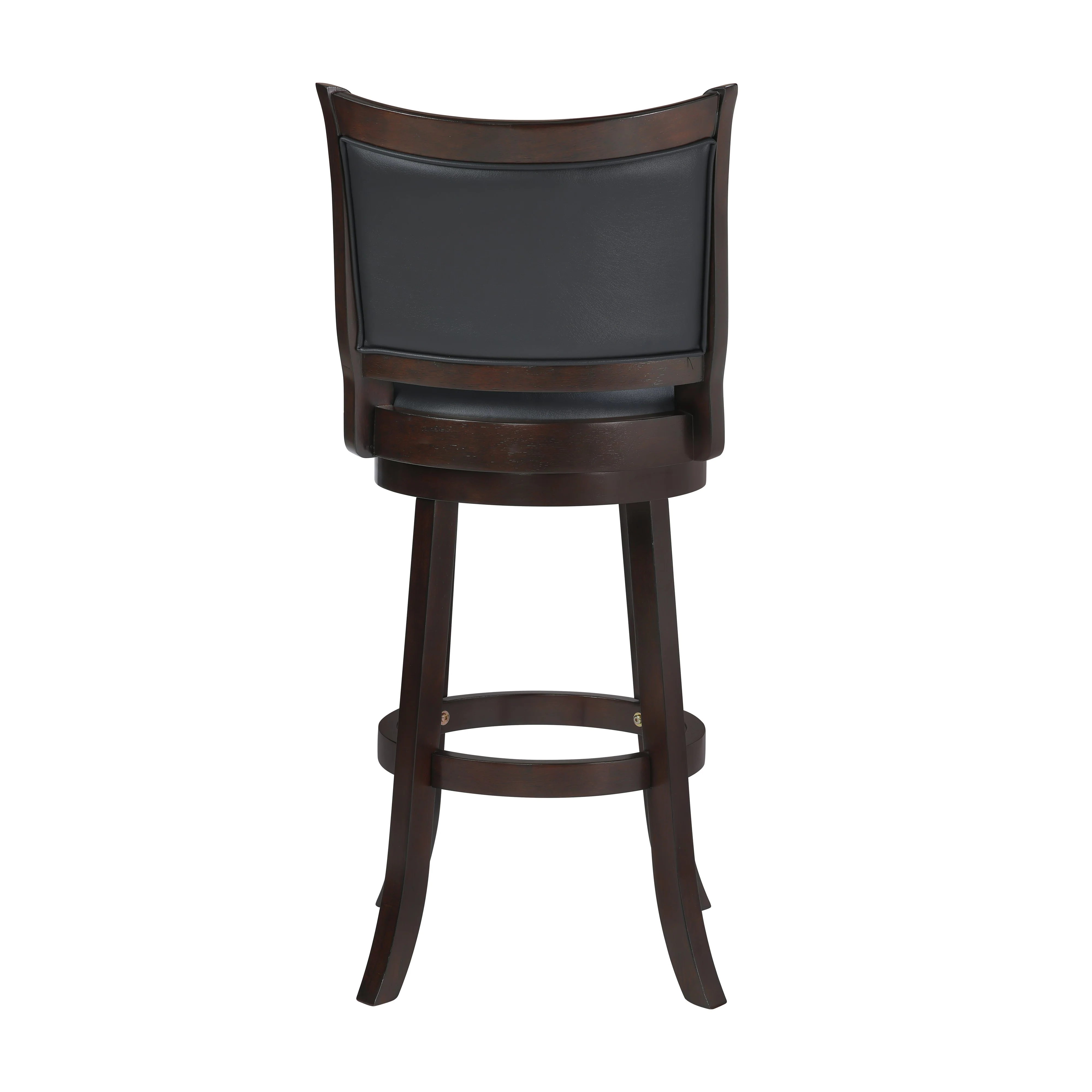 Bristol 29" Bar Stool W/Black Pu Cushions-Dk Brown - Image 4