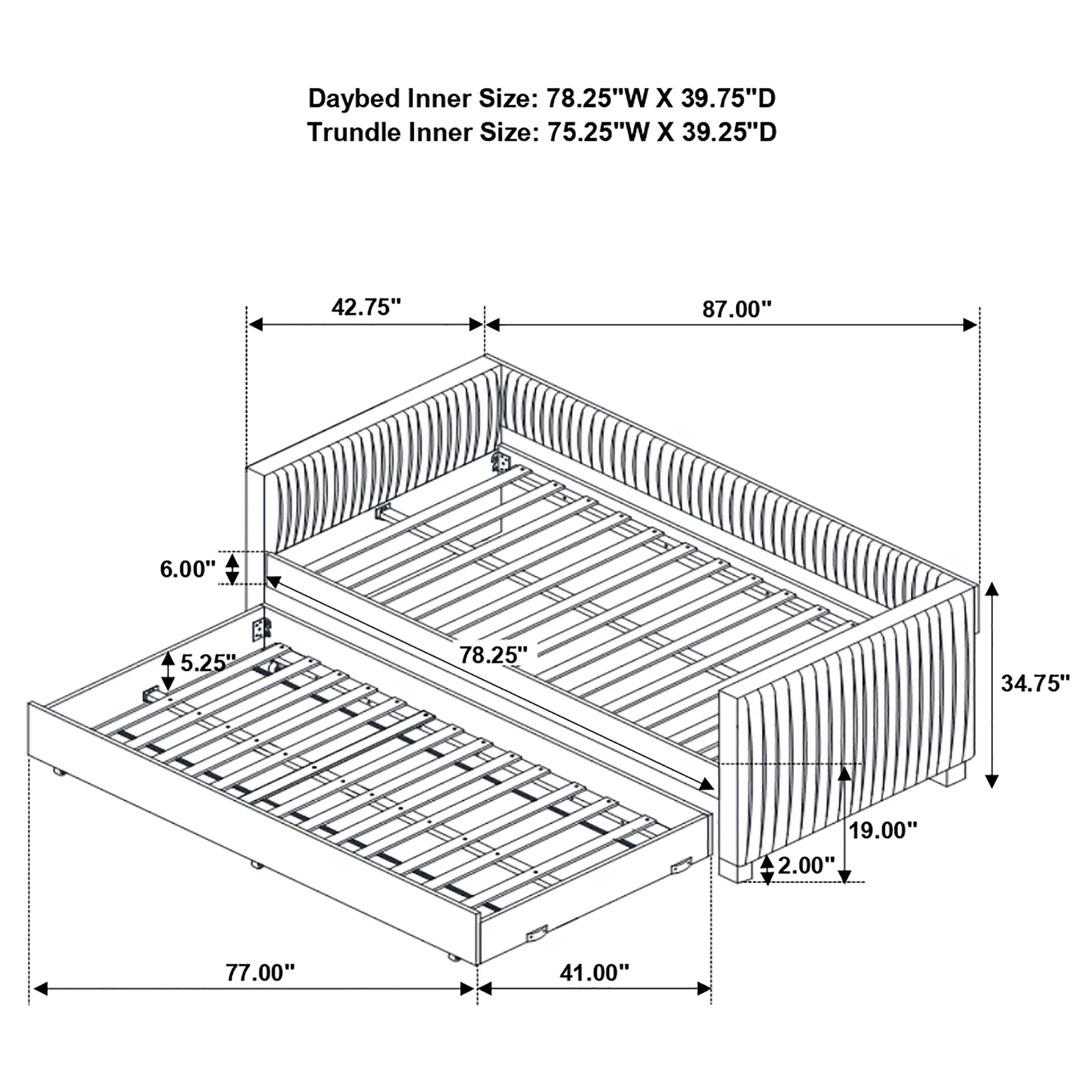 Brodie Daybed with Trundle - Image 8
