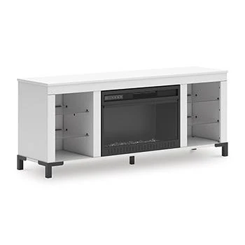 Brollevi 60" TV Stand with Electric Fireplace - Image 3