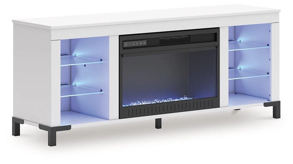Brollevi 60" TV Stand with Electric Fireplace - Image 4
