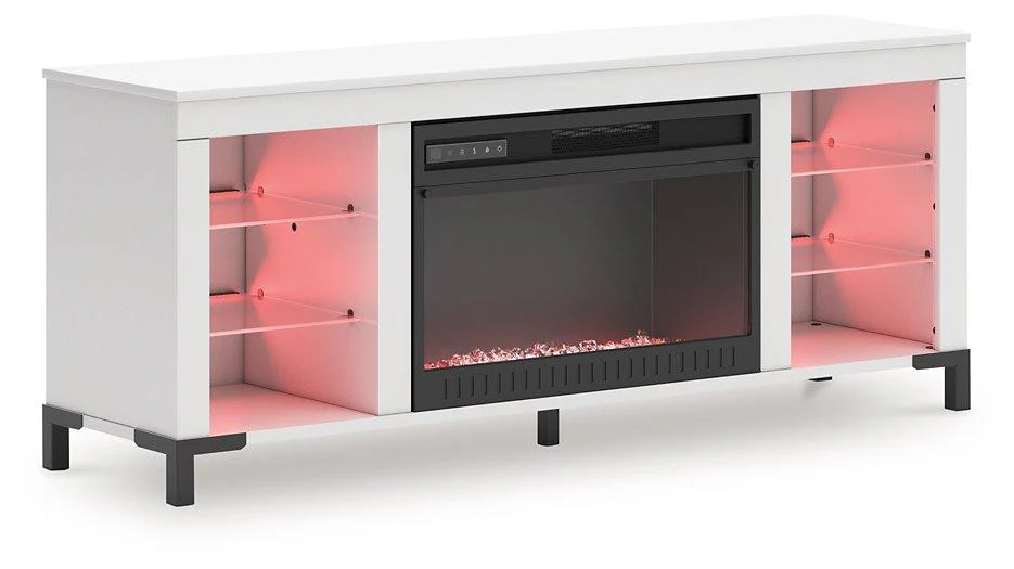 Brollevi 60" TV Stand with Electric Fireplace - Image 5