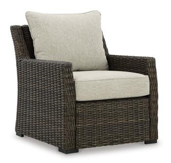 Brook Ranch Outdoor Lounge Chair with Cushion - Image 3
