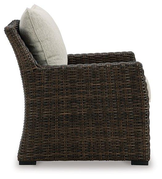 Brook Ranch Outdoor Lounge Chair with Cushion - Image 4