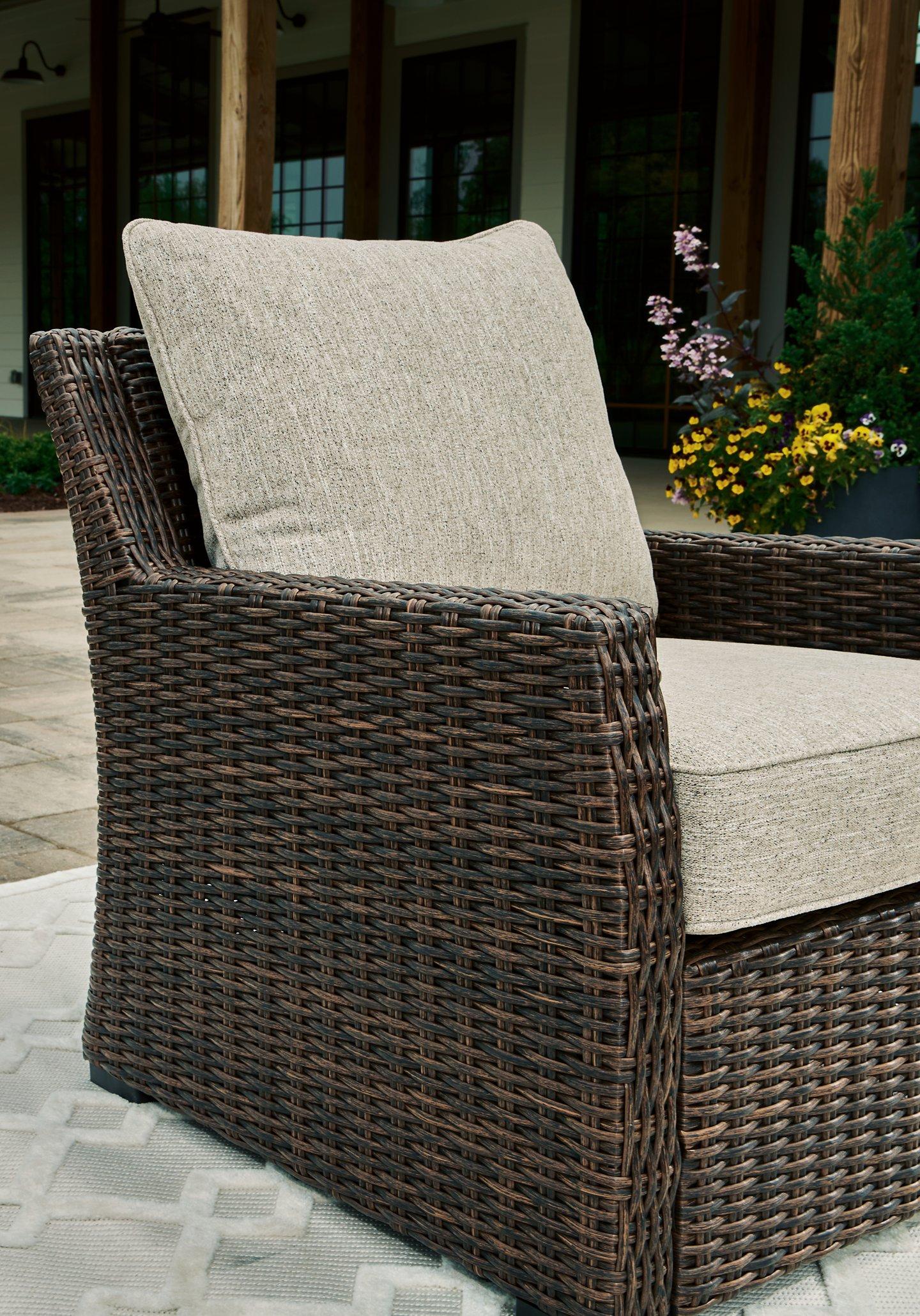 Brook Ranch Outdoor Lounge Chair with Cushion - Image 6