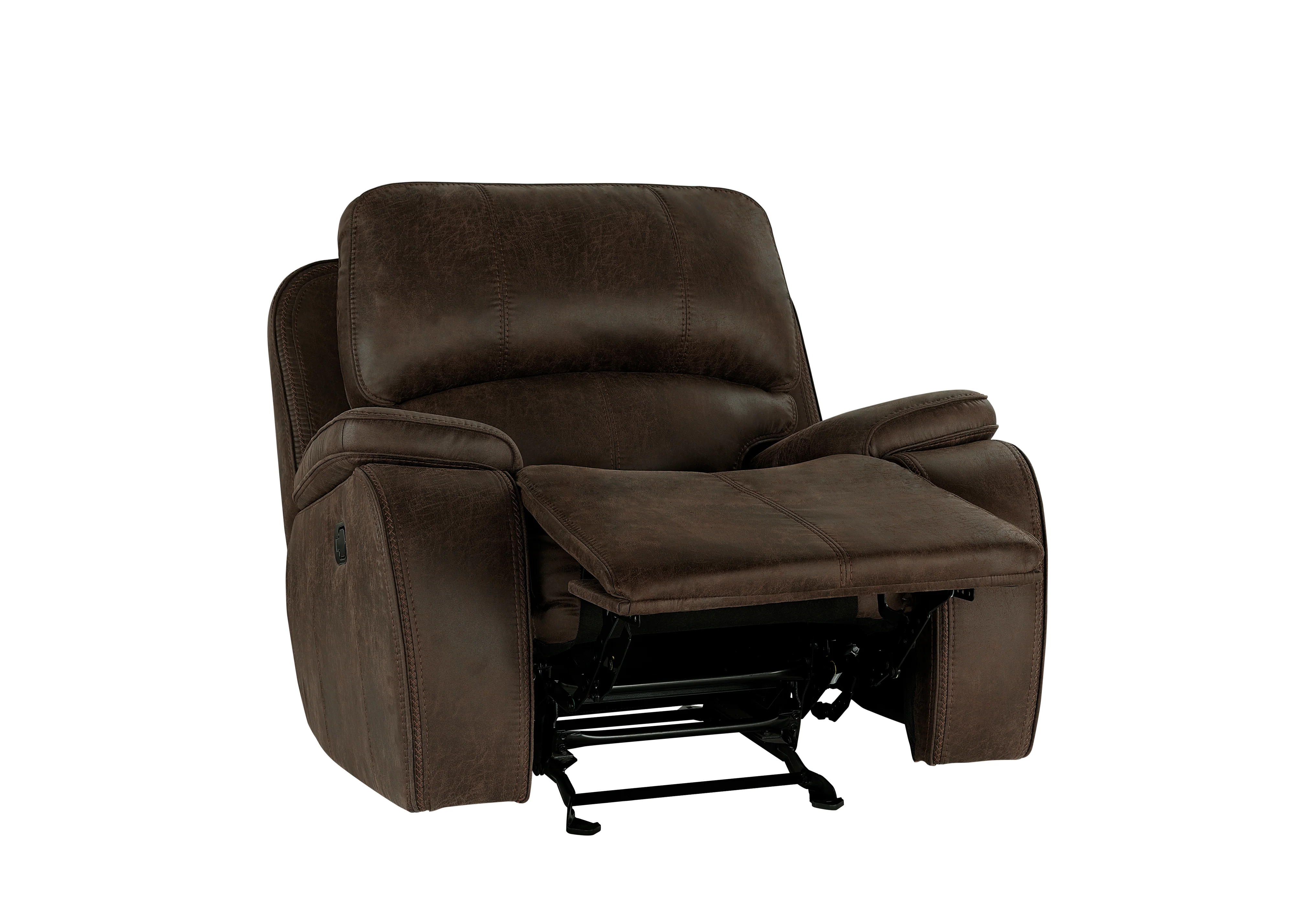 Brookings Glider Recliner-Brown - Image 4
