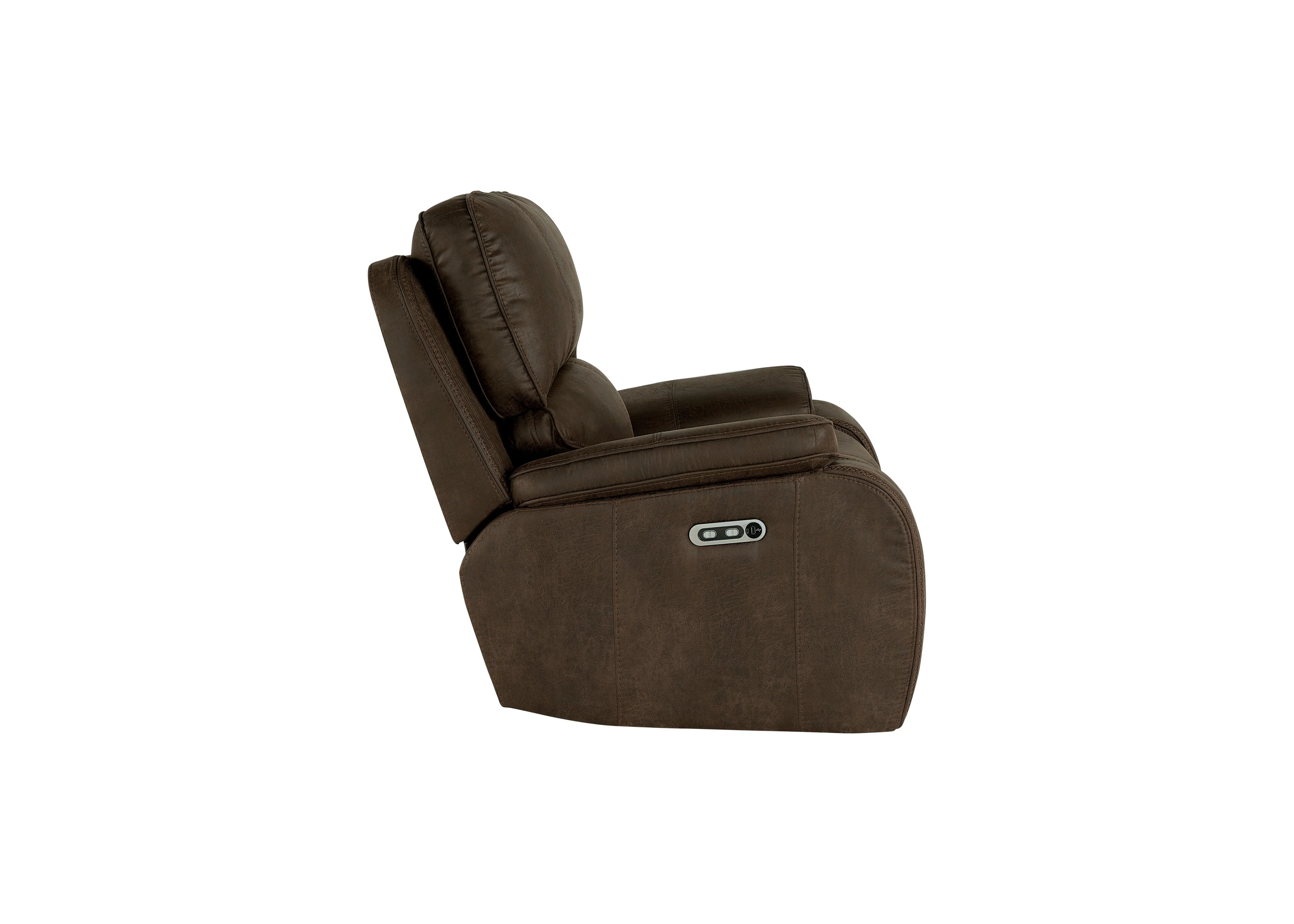 Brookings Glider Recliner W/Pwr Hr & Fr-Brown - Image 3