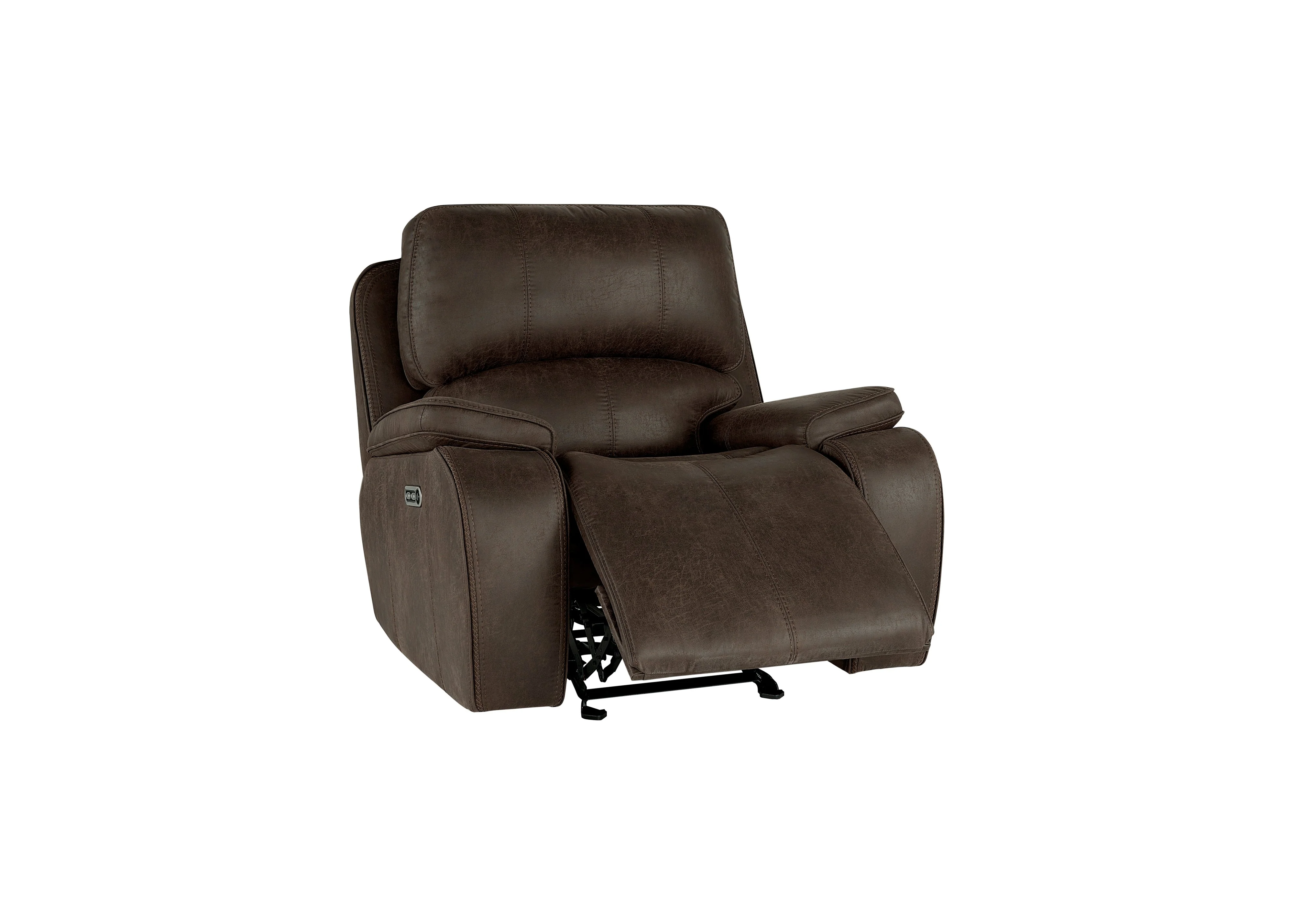 Brookings Glider Recliner W/Pwr Hr & Fr-Brown - Image 4