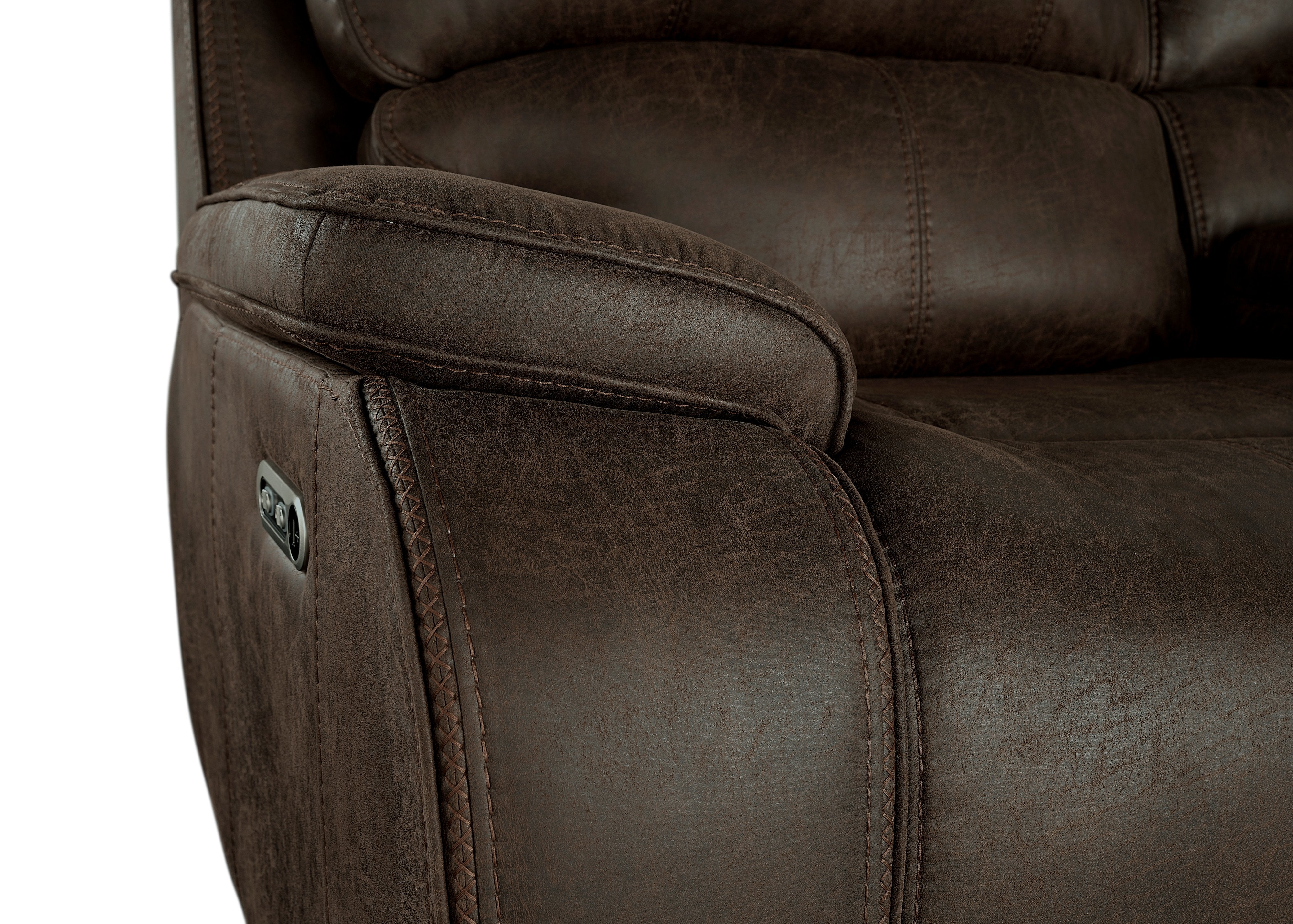 Brookings Glider Recliner W/Pwr Hr & Fr-Brown - Image 6