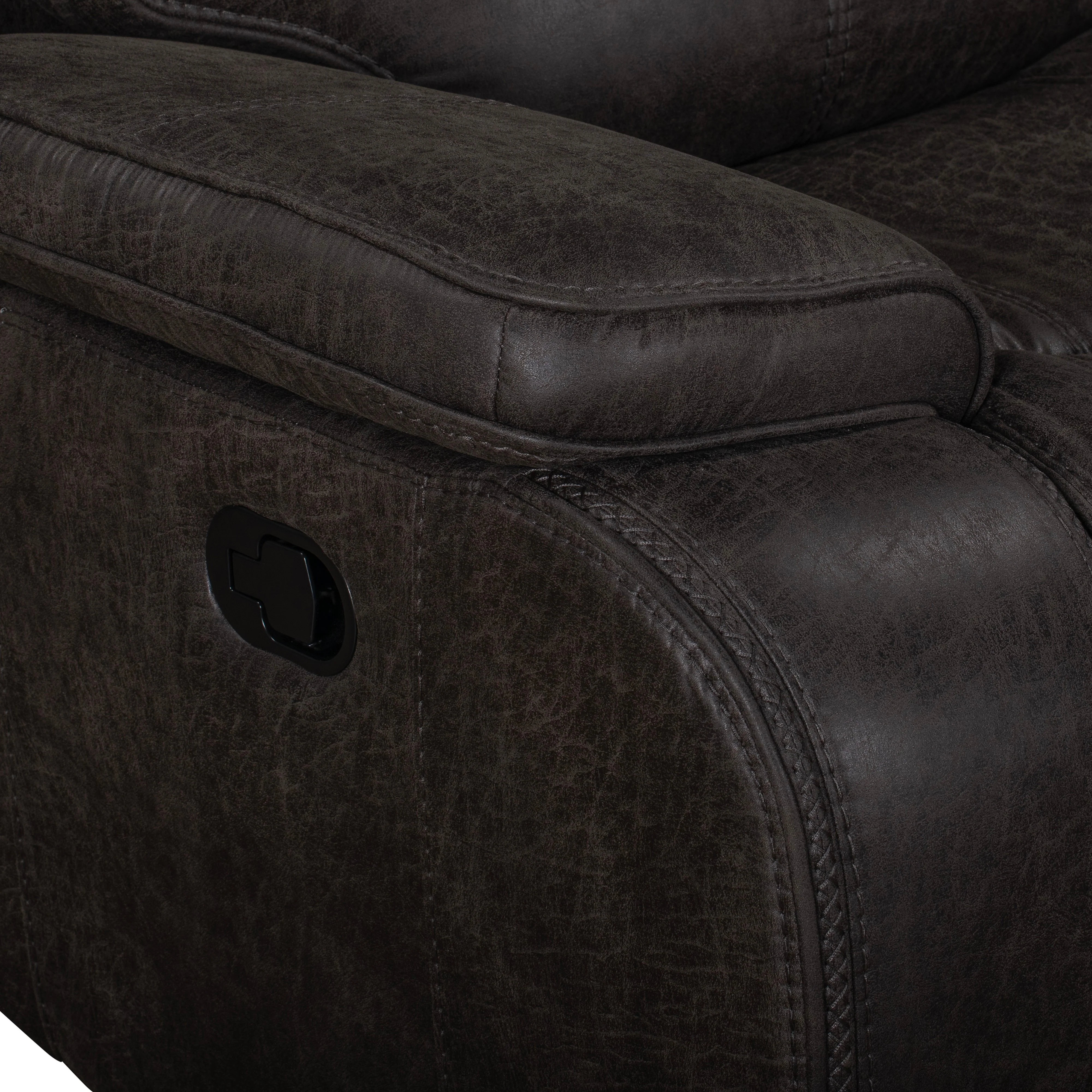 Brookings Sofa W/Dual Recliner-Charcoal - Image 7