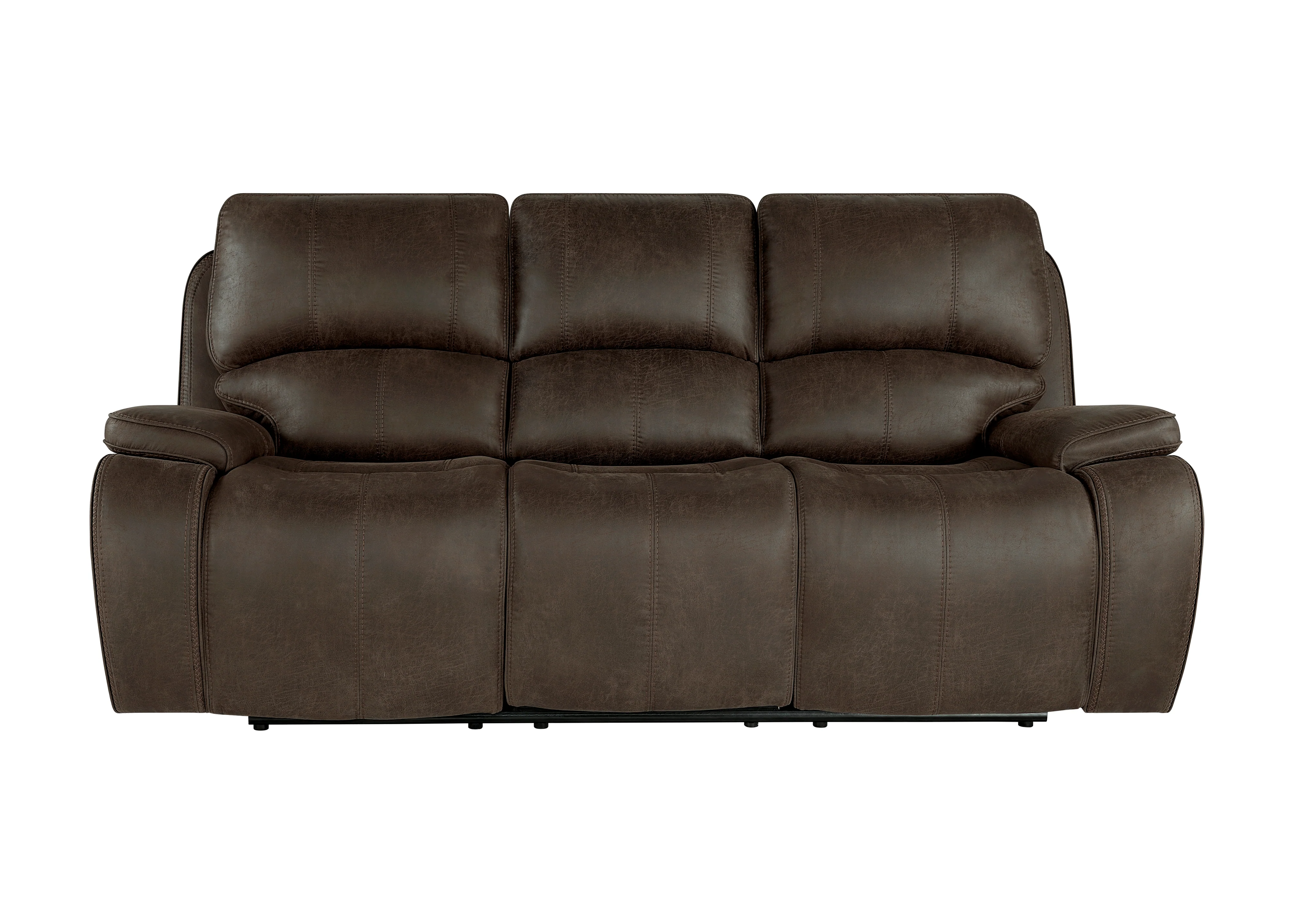 Brookings Sofa W/Pwr Hr & Fr-Brown - Image 2