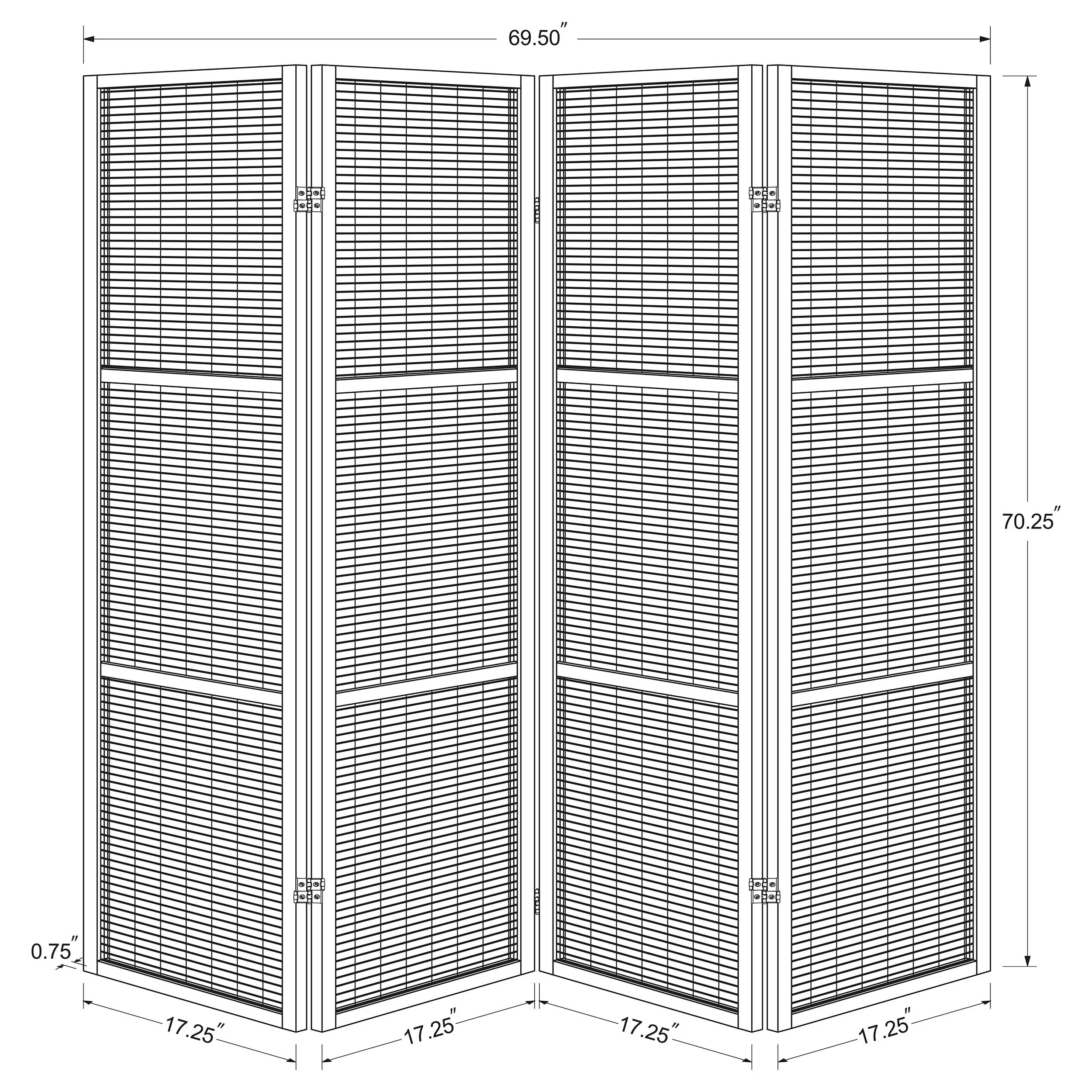 Browning Four-Panel Room Divider - Image 7