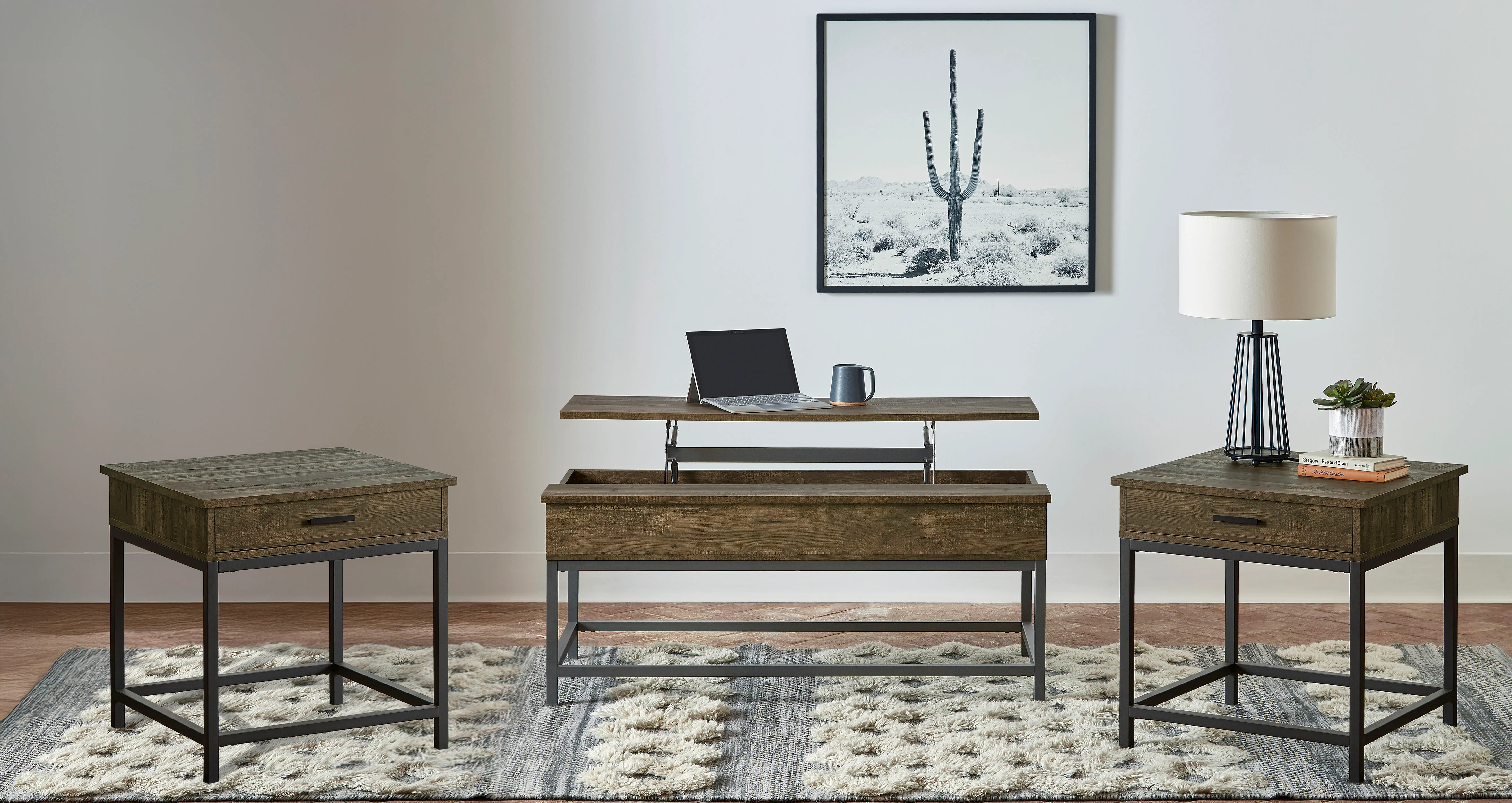 Byers Lift-Top Coffee Table Set - Image 7