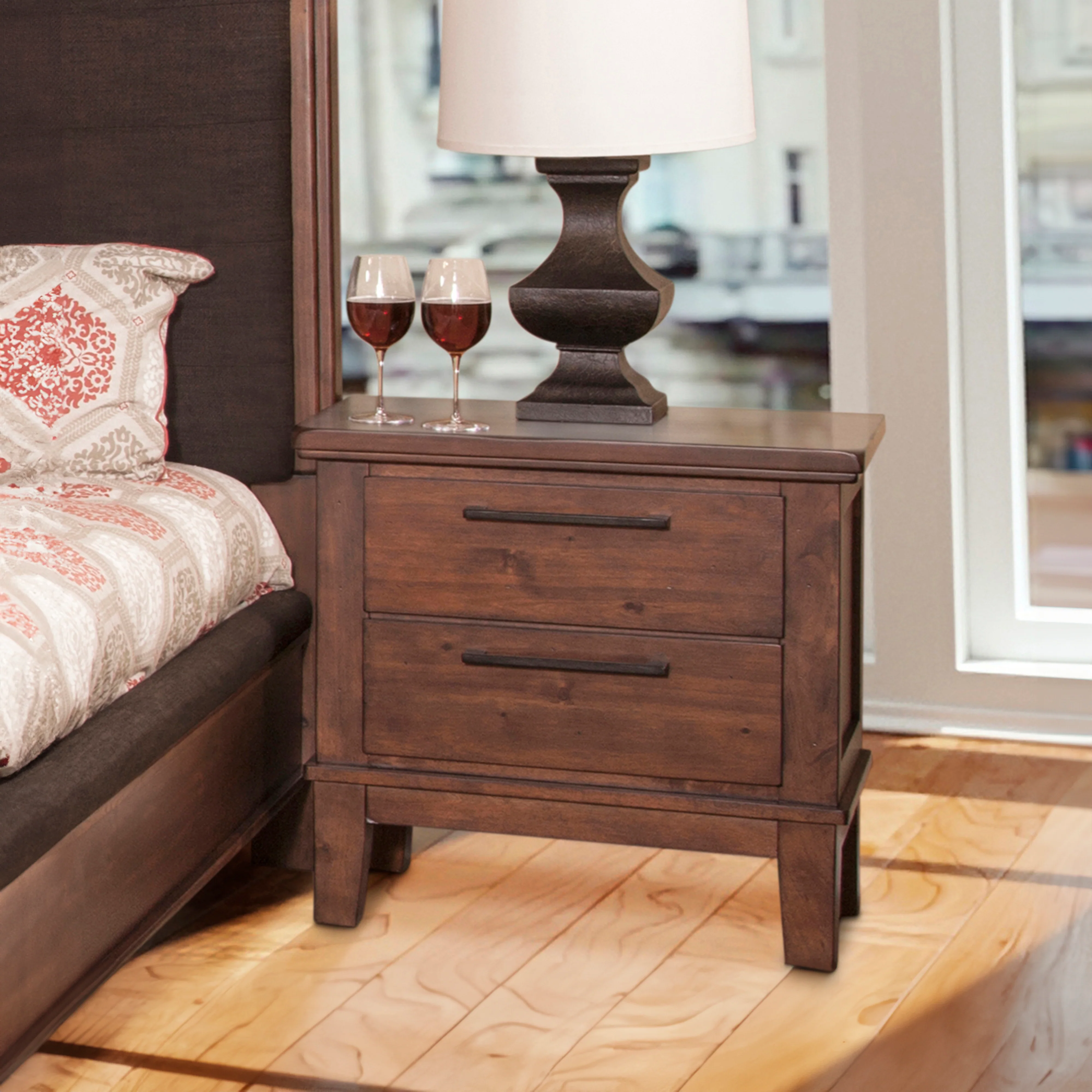 Cagney Nightstand-Chestnut - Image 7
