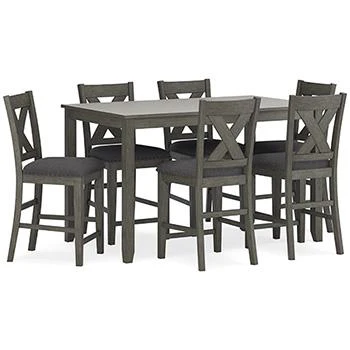 Caitbrook Counter Height Dining Table and Bar Stools (Set of 7) - Image 3