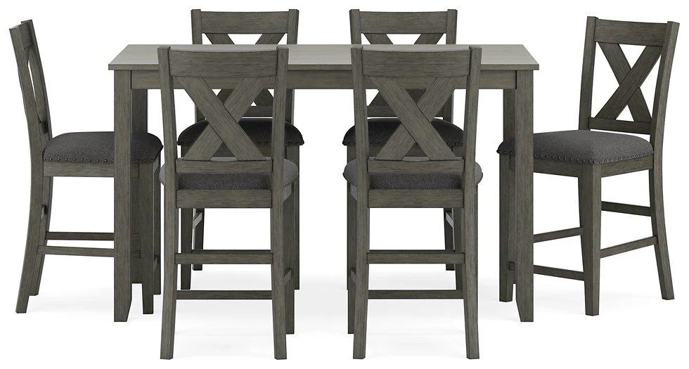 Caitbrook Counter Height Dining Table and Bar Stools (Set of 7) - Image 4