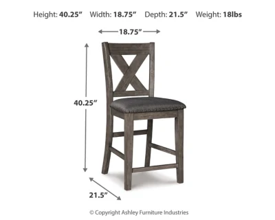 Caitbrook Counter Height Upholstered Bar Stool - Image 13