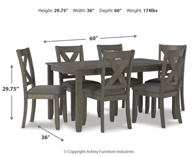 Caitbrook Dining Table and Chairs (Set of 7) - Image 6