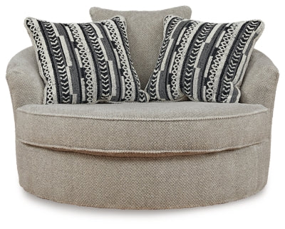 Calnita Oversized Swivel Accent Chair - Image 5