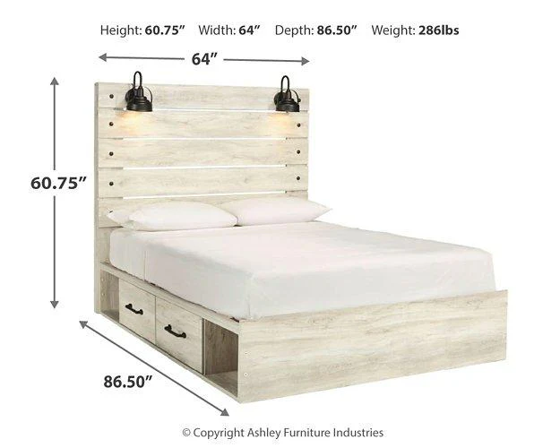 Cambeck Bed with 4 Storage Drawers - Image 4