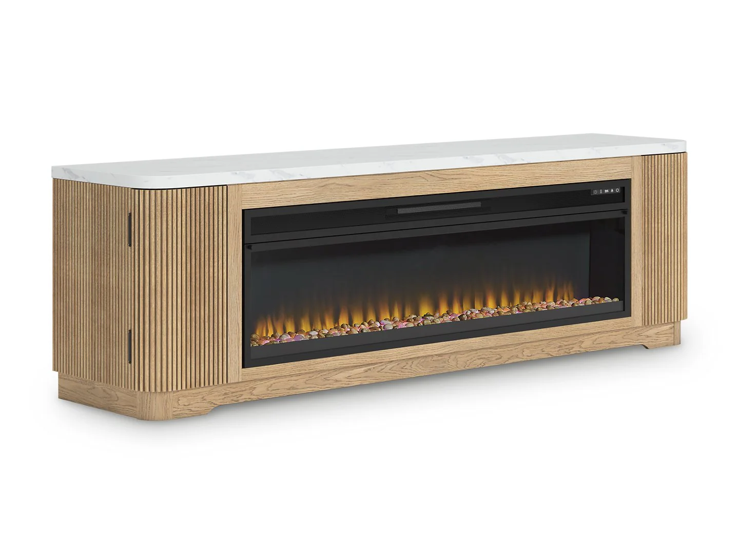 Camdill 80" TV Stand with Electric Fireplace - Image 5