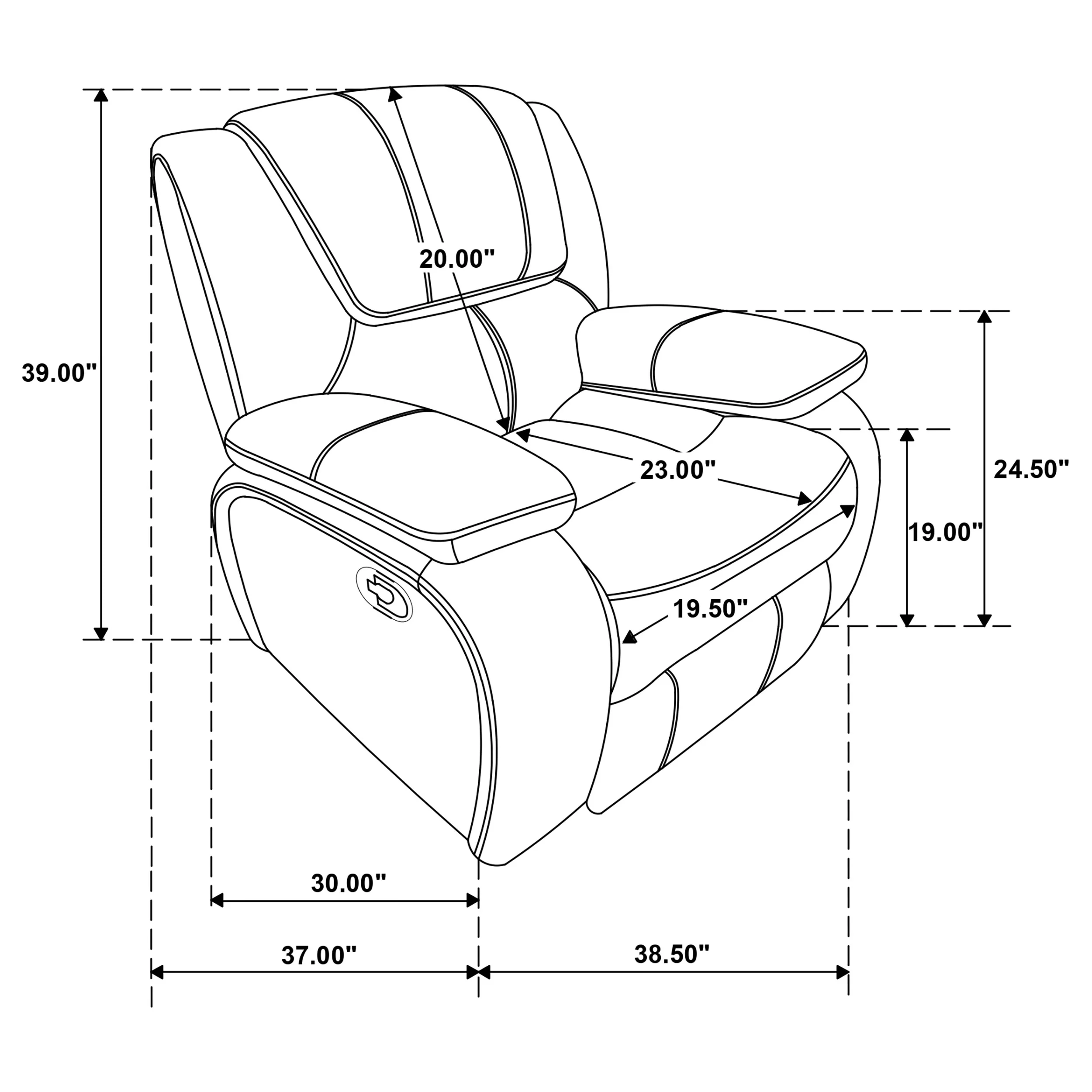 Camila Glider Recliner - Image 10