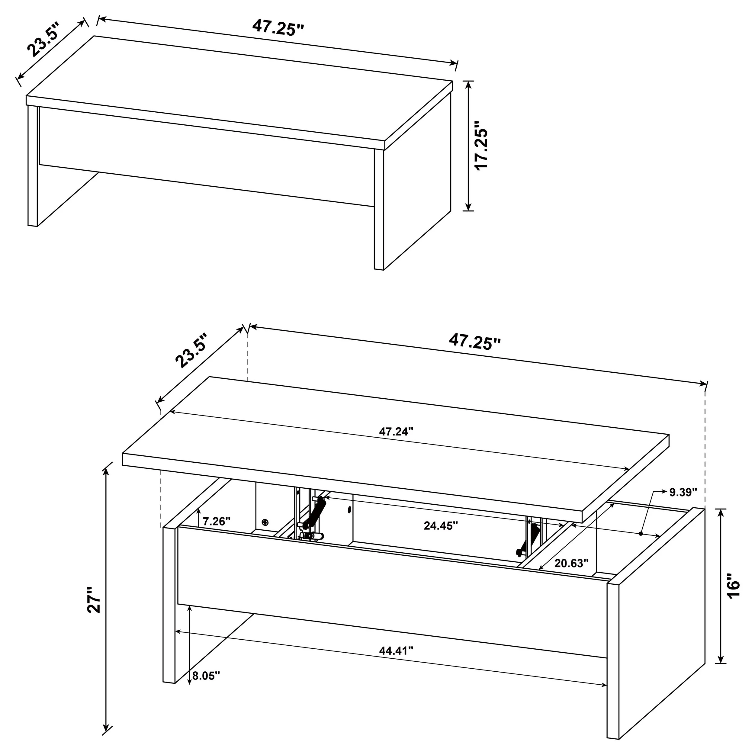 Canoga Lift-Top Coffee Table - Image 23